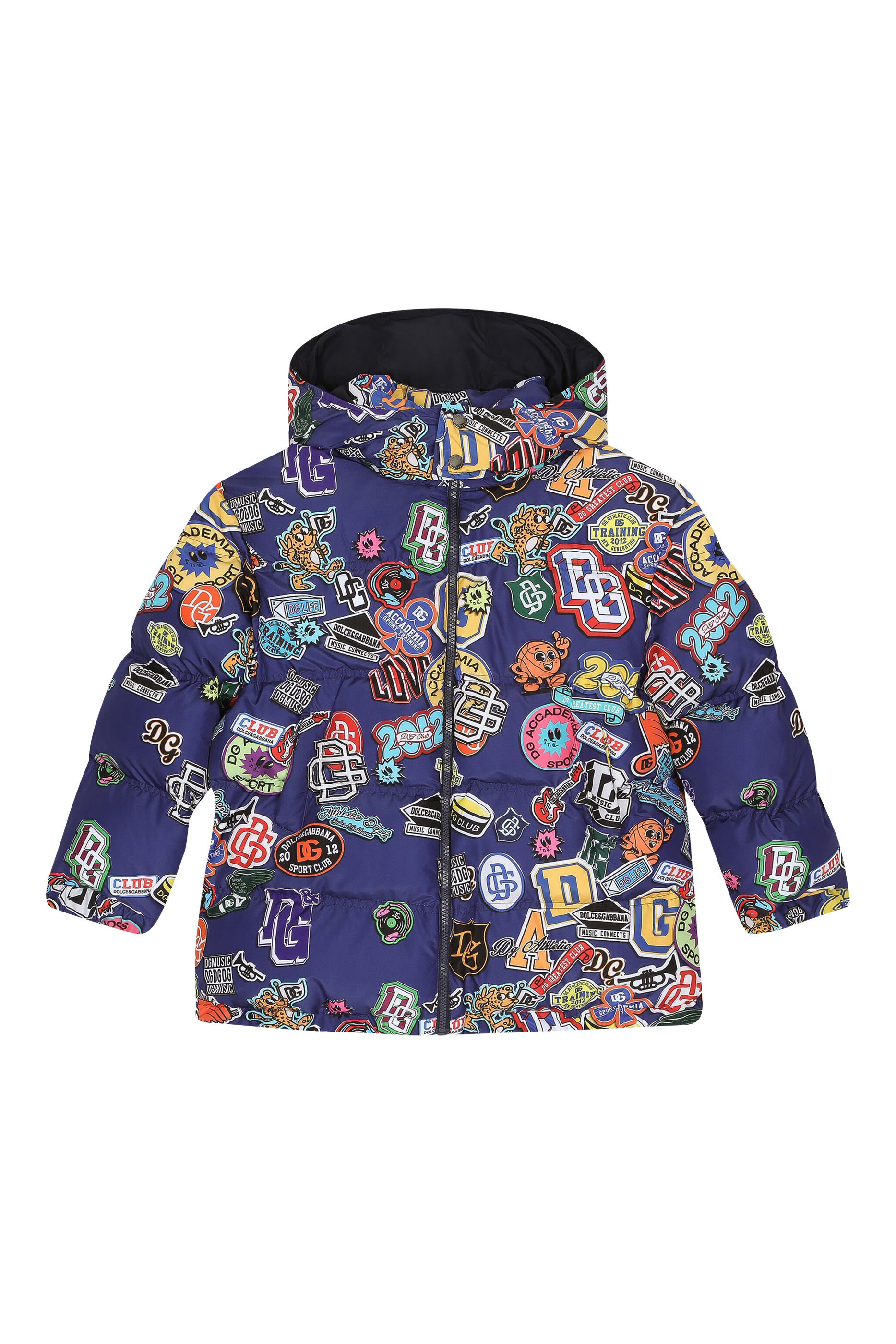 جاكيت نايلون مبطن بزغب صناعي للأطفال