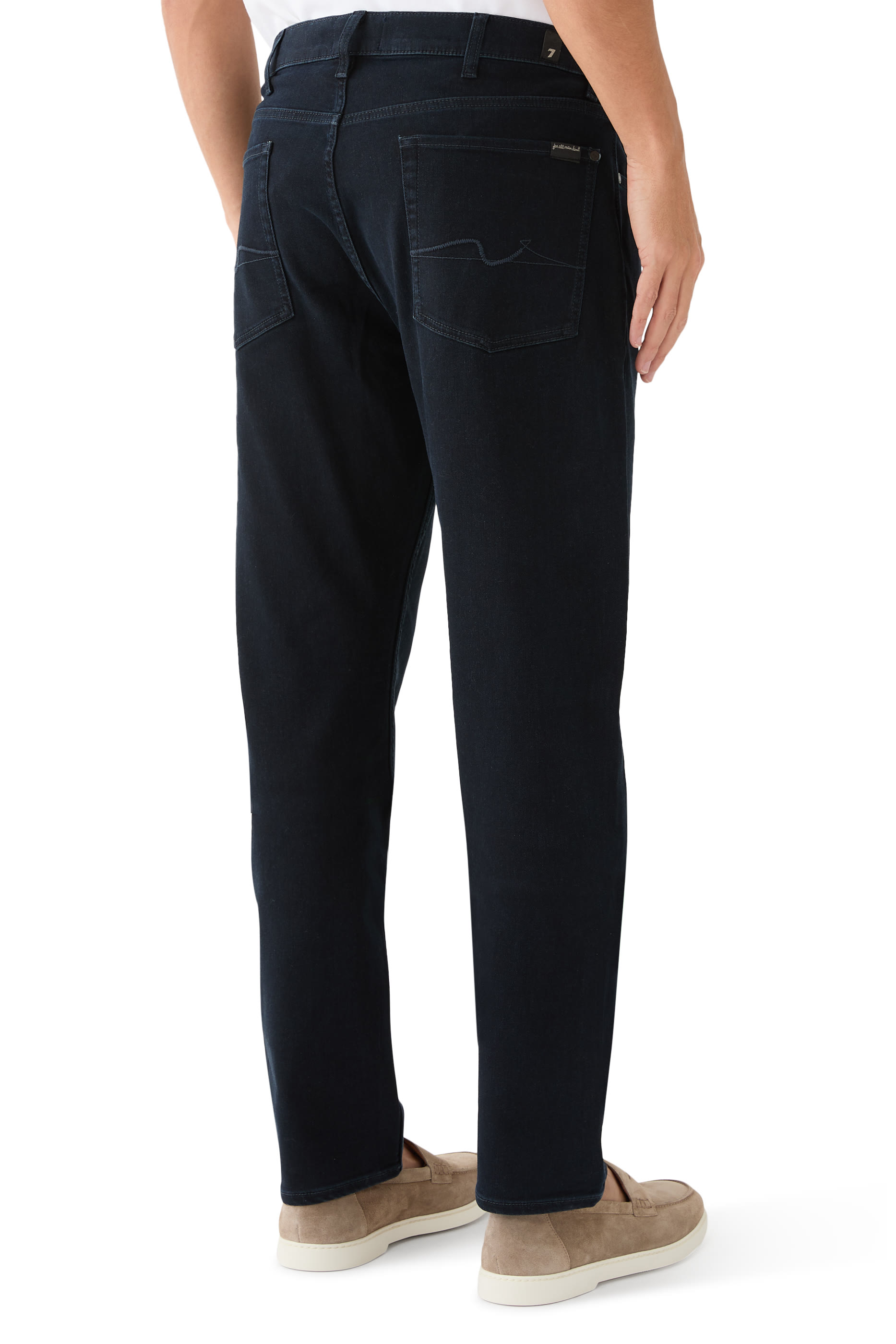 بنطال جينز بقصة ضيقة قماش لوكس برفورمنس