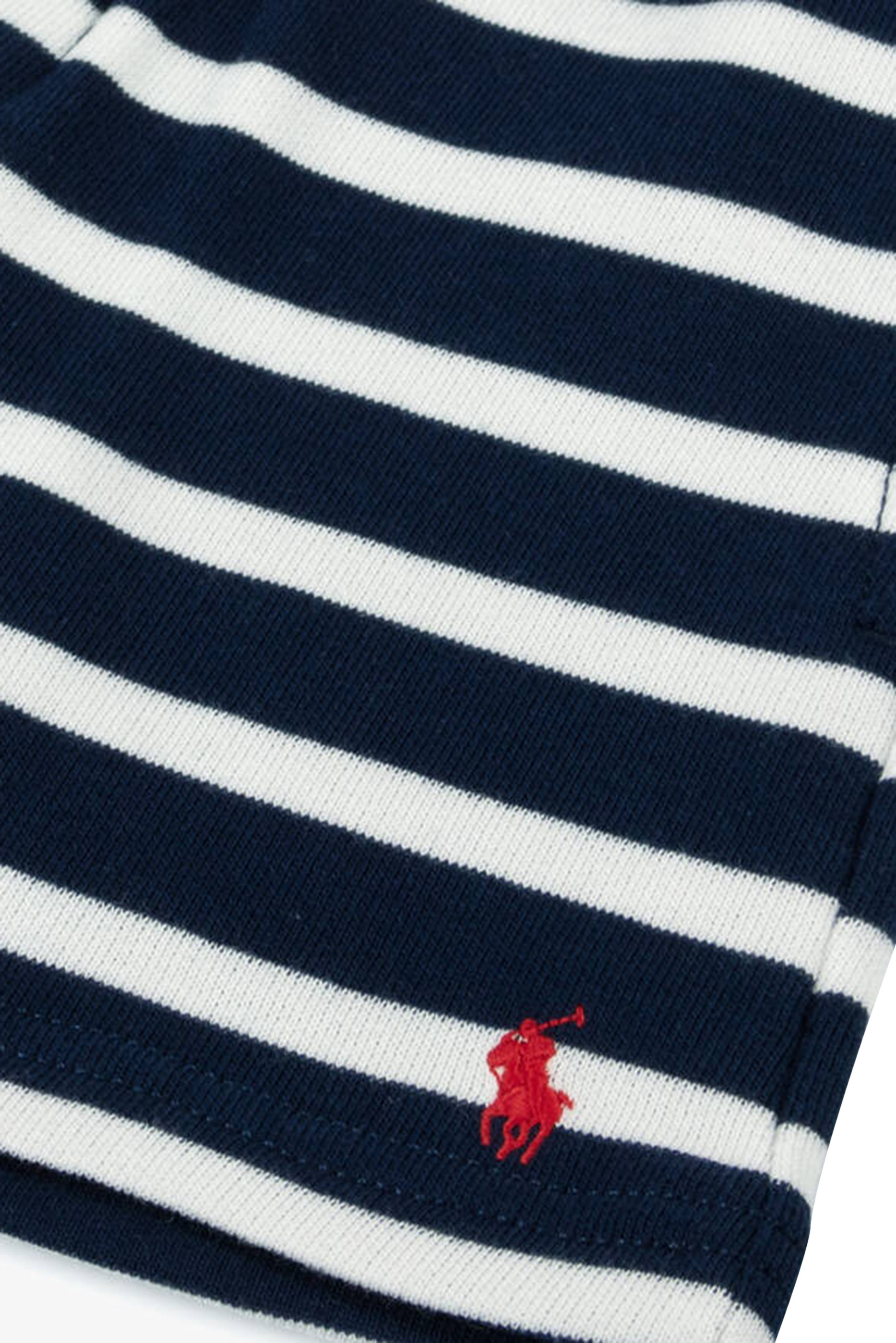 شورت بنقشة مخططة تيري فرنسي للأطفال