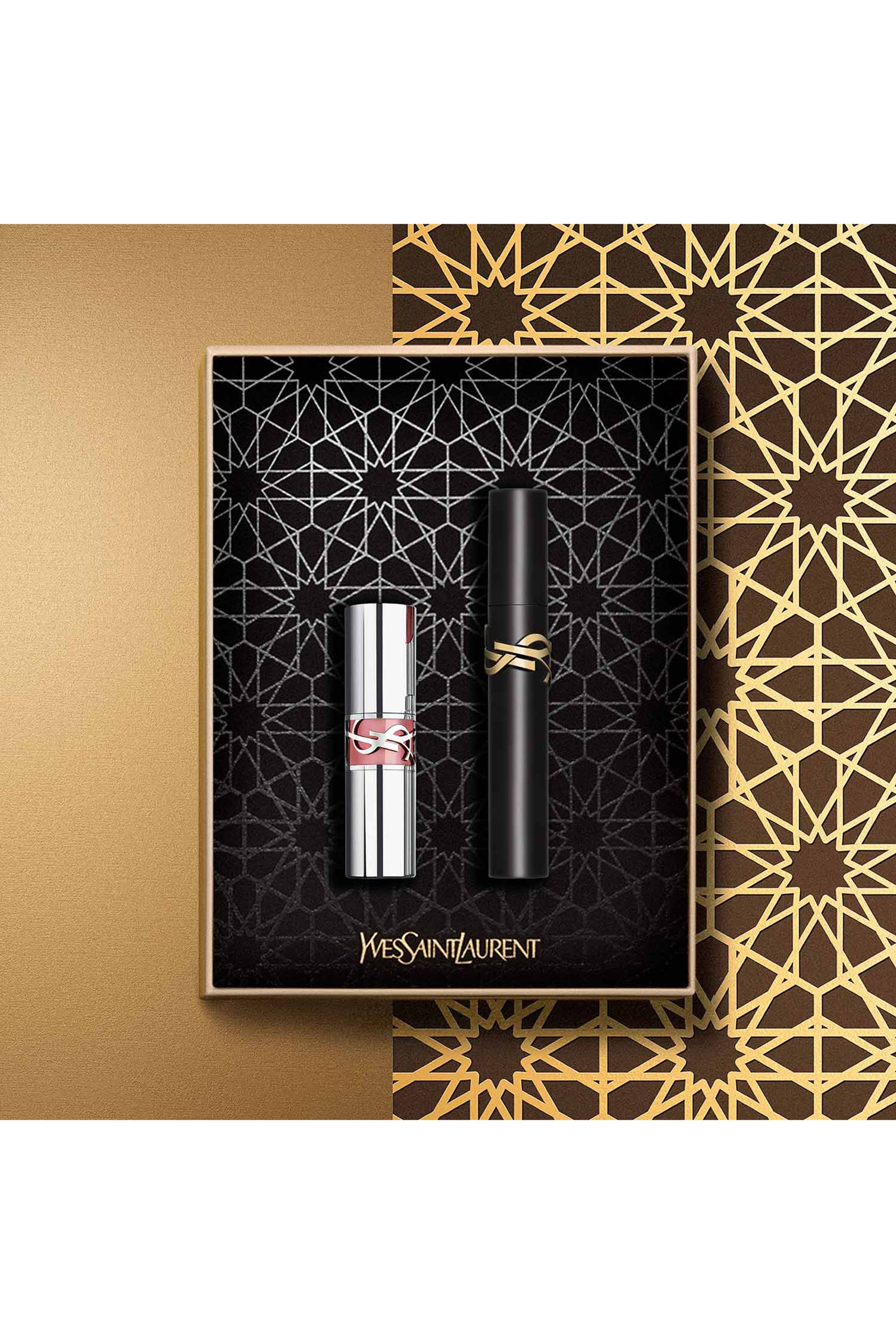 مجموعة هدية ماسكارا لاش كلاش وزيت الشفاه لوف شاين