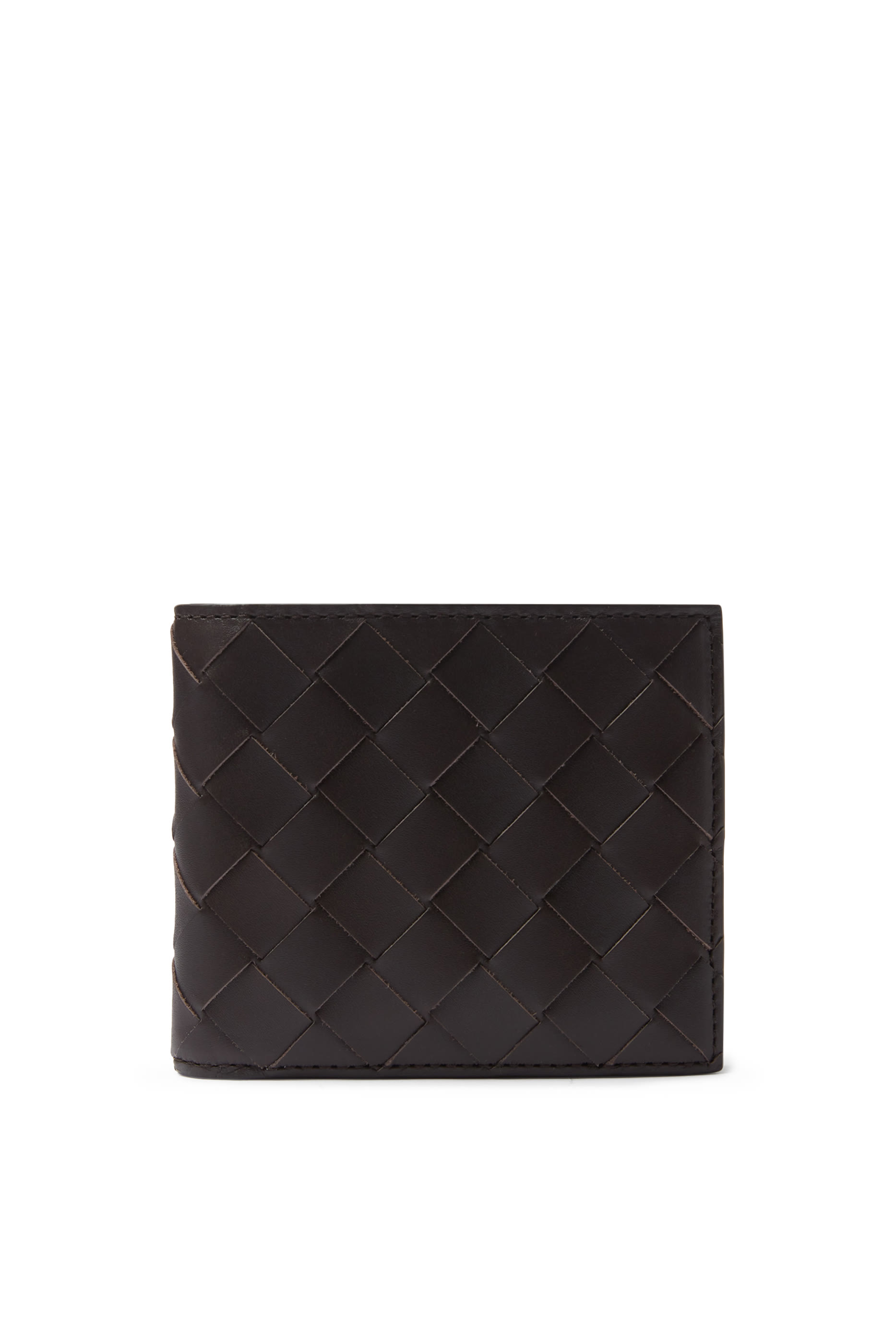 محفظة ثنائية الطيّ جلد مجدول