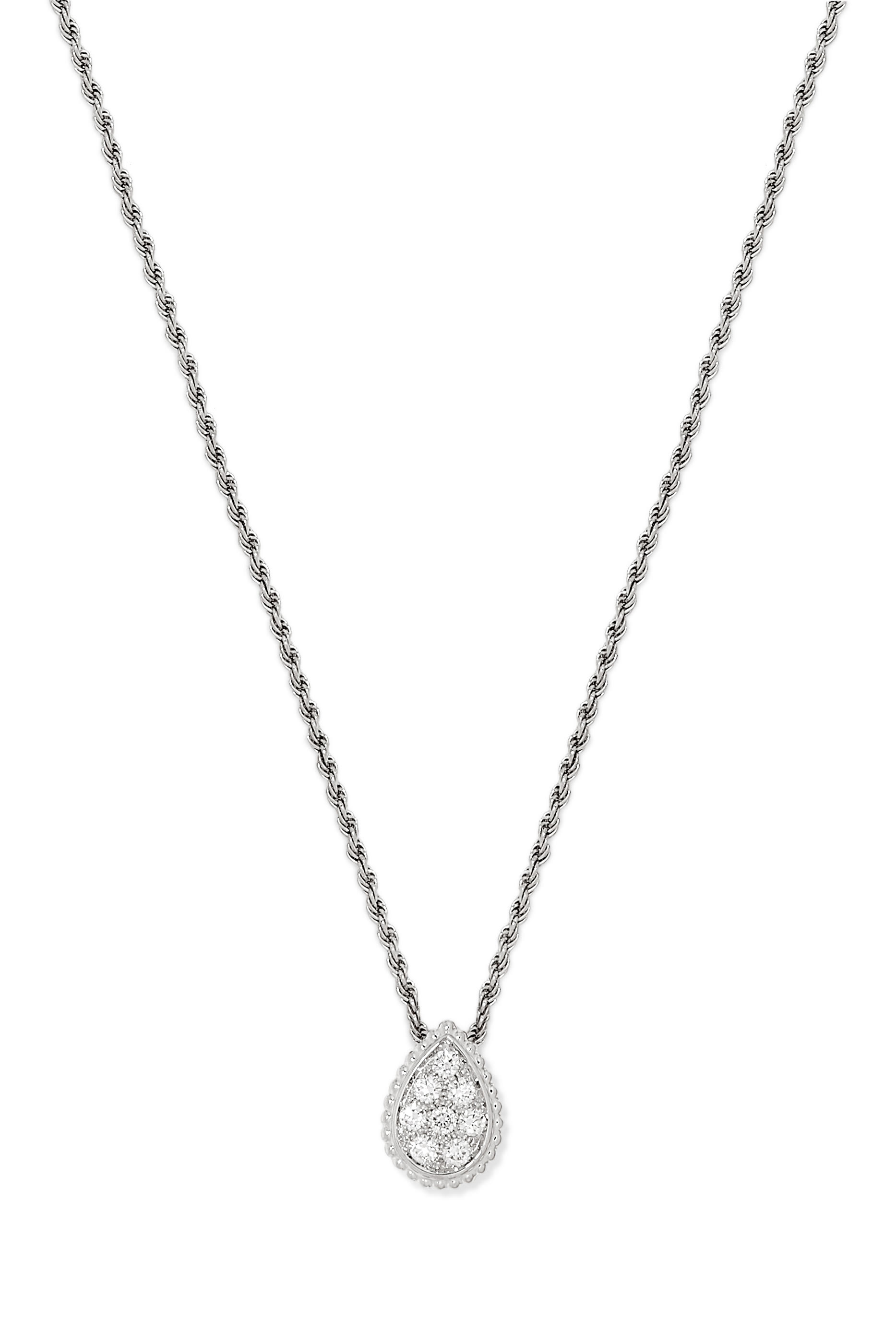 قلادة سيربنت بوهيم بدلاية مرصعة بالماس مقاس S