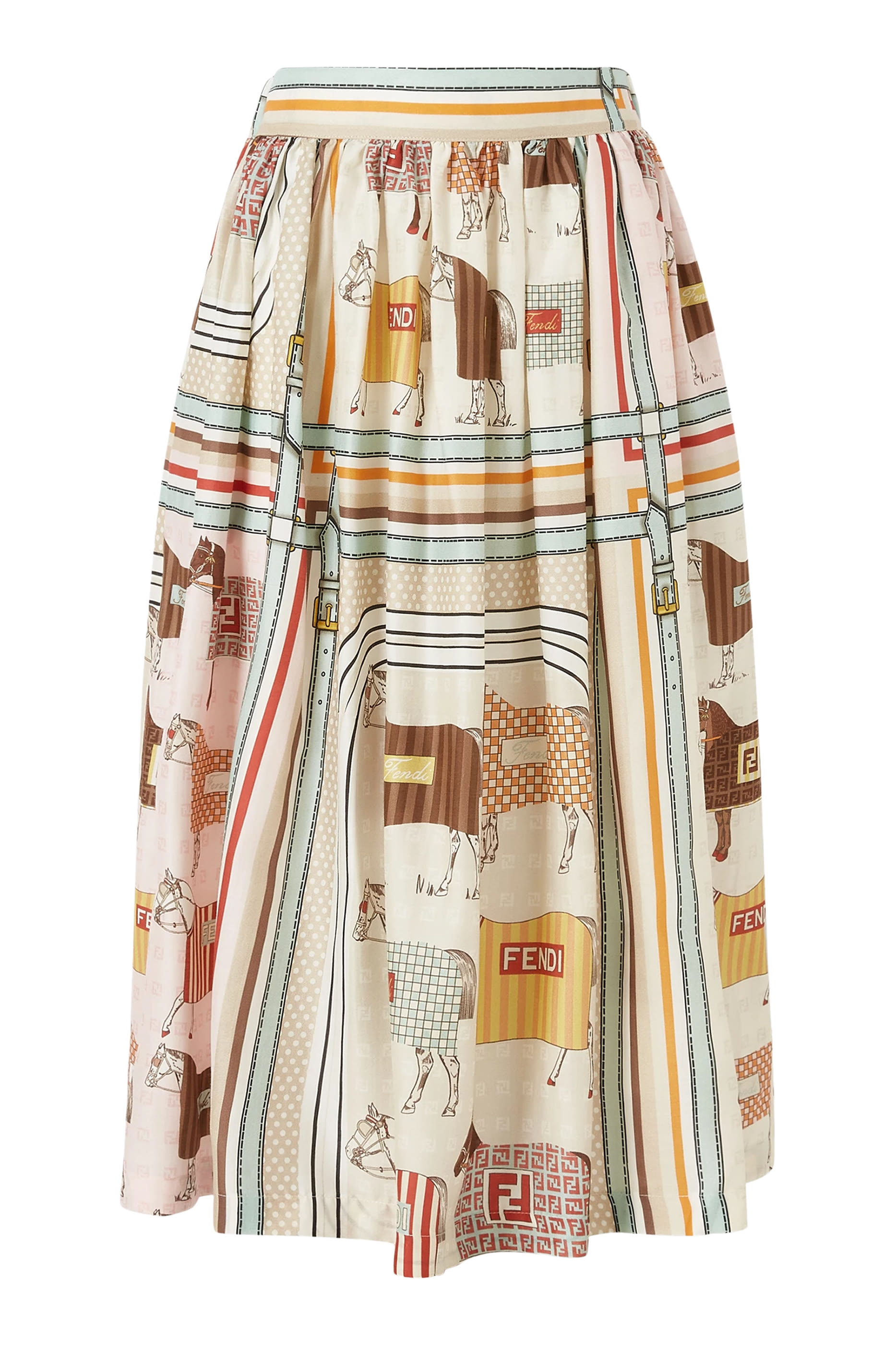 تنورة بطبعة حصان للأطفال