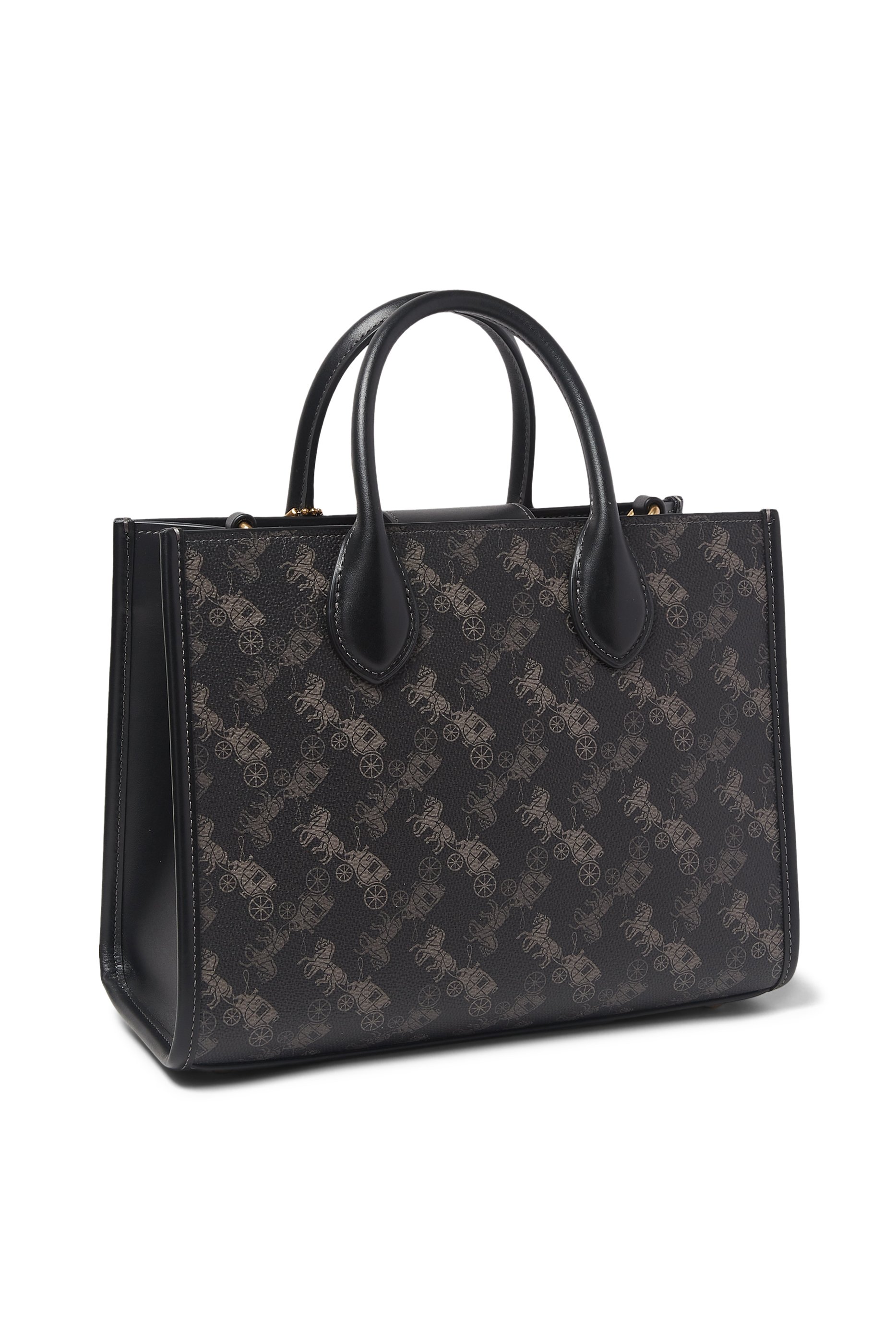 حقيبة يد ايس 26 بطبعة حصان وعربة