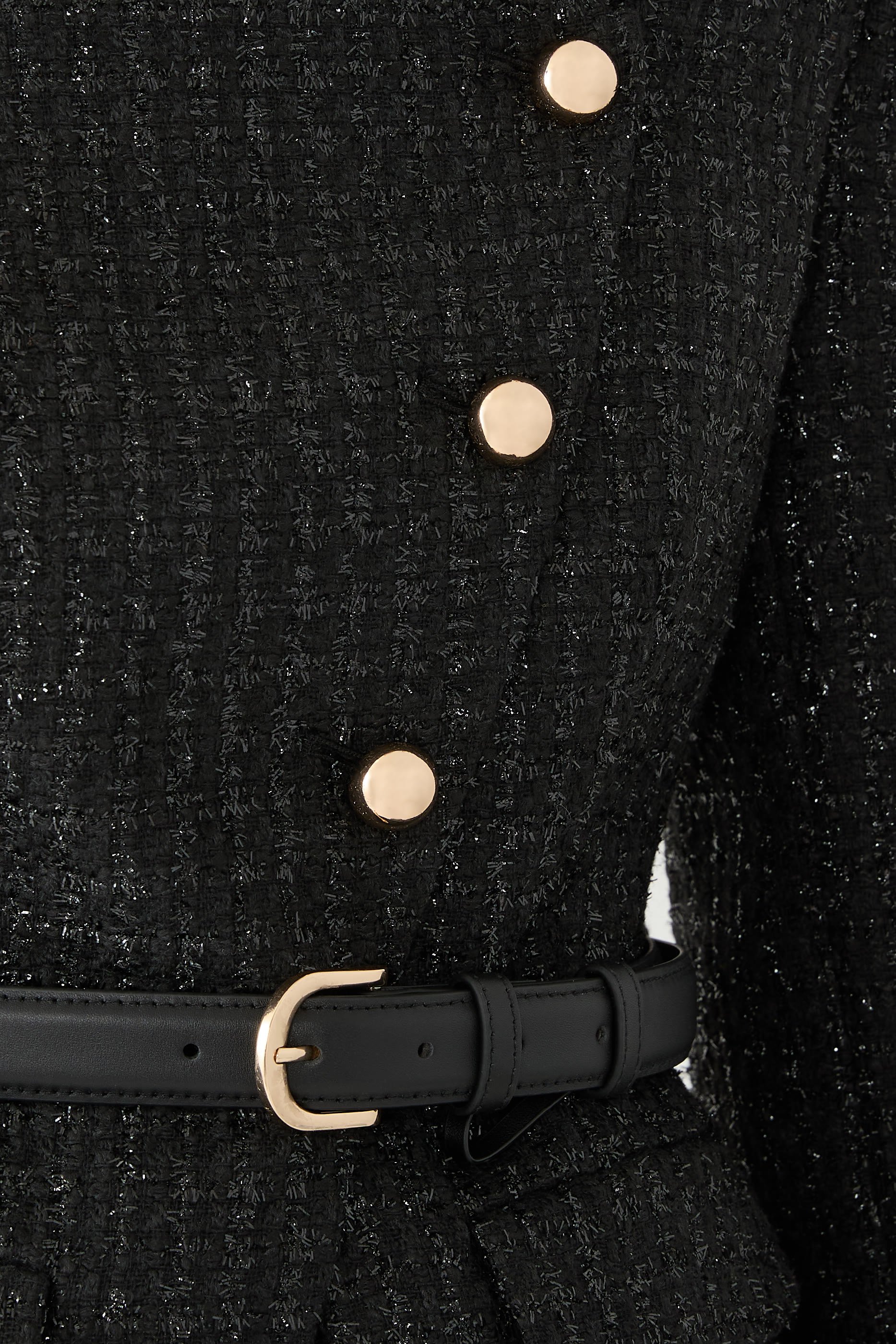 فستان متوسط الطول بتصميم غير متماثل بوكليه