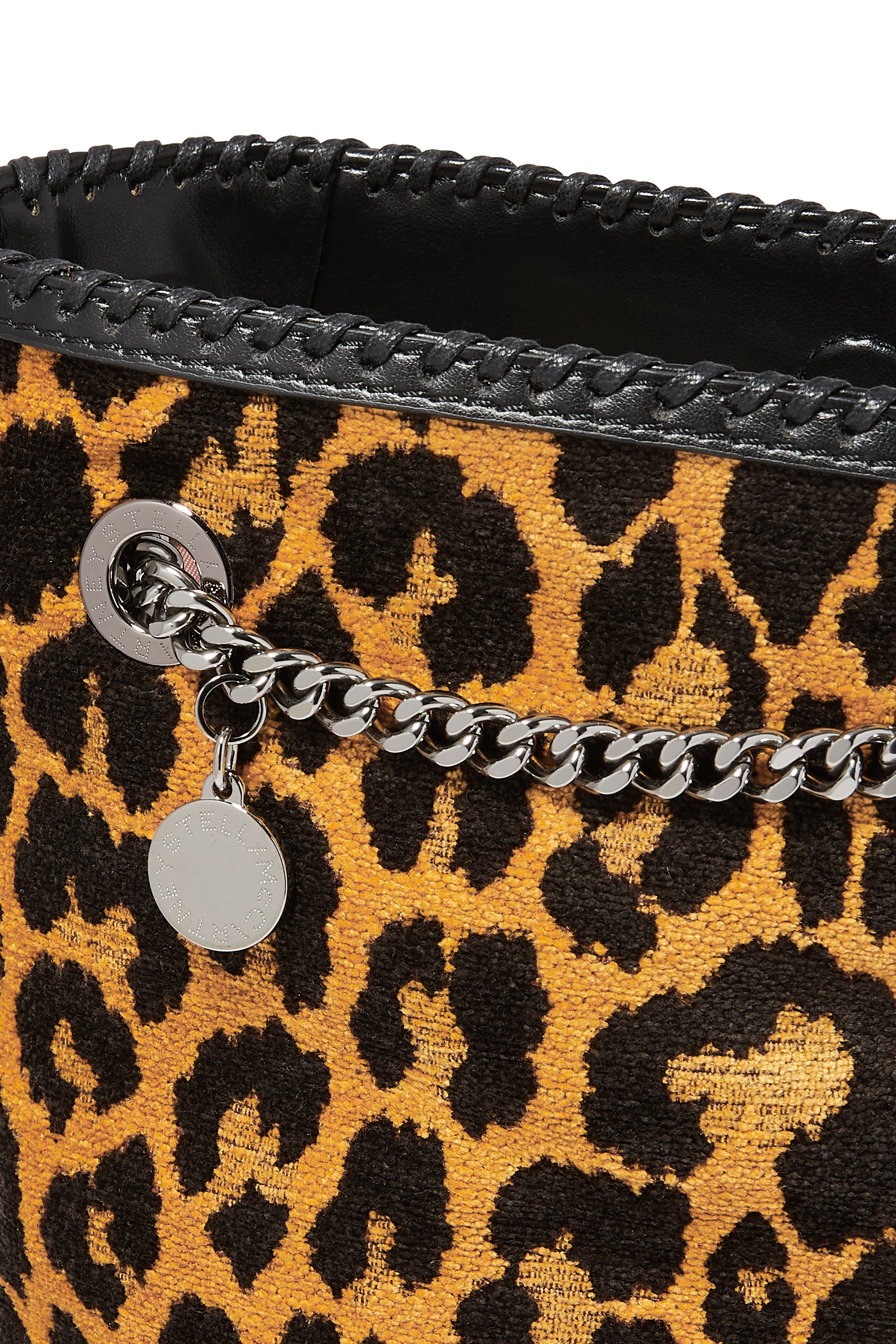 حقيبة كتف بنقشة جلد فهد