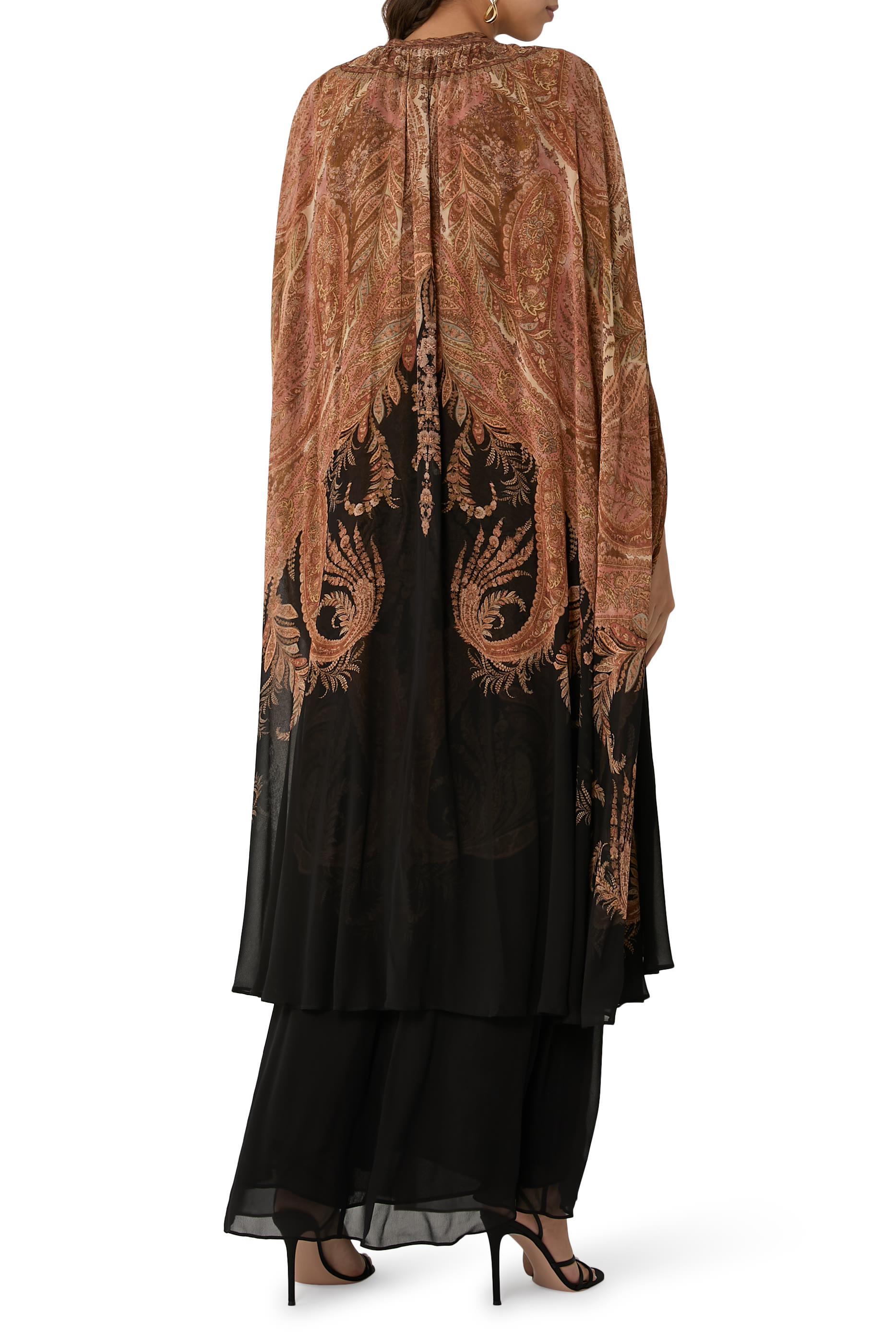 فستان هيبنوتيك طويل بكاب