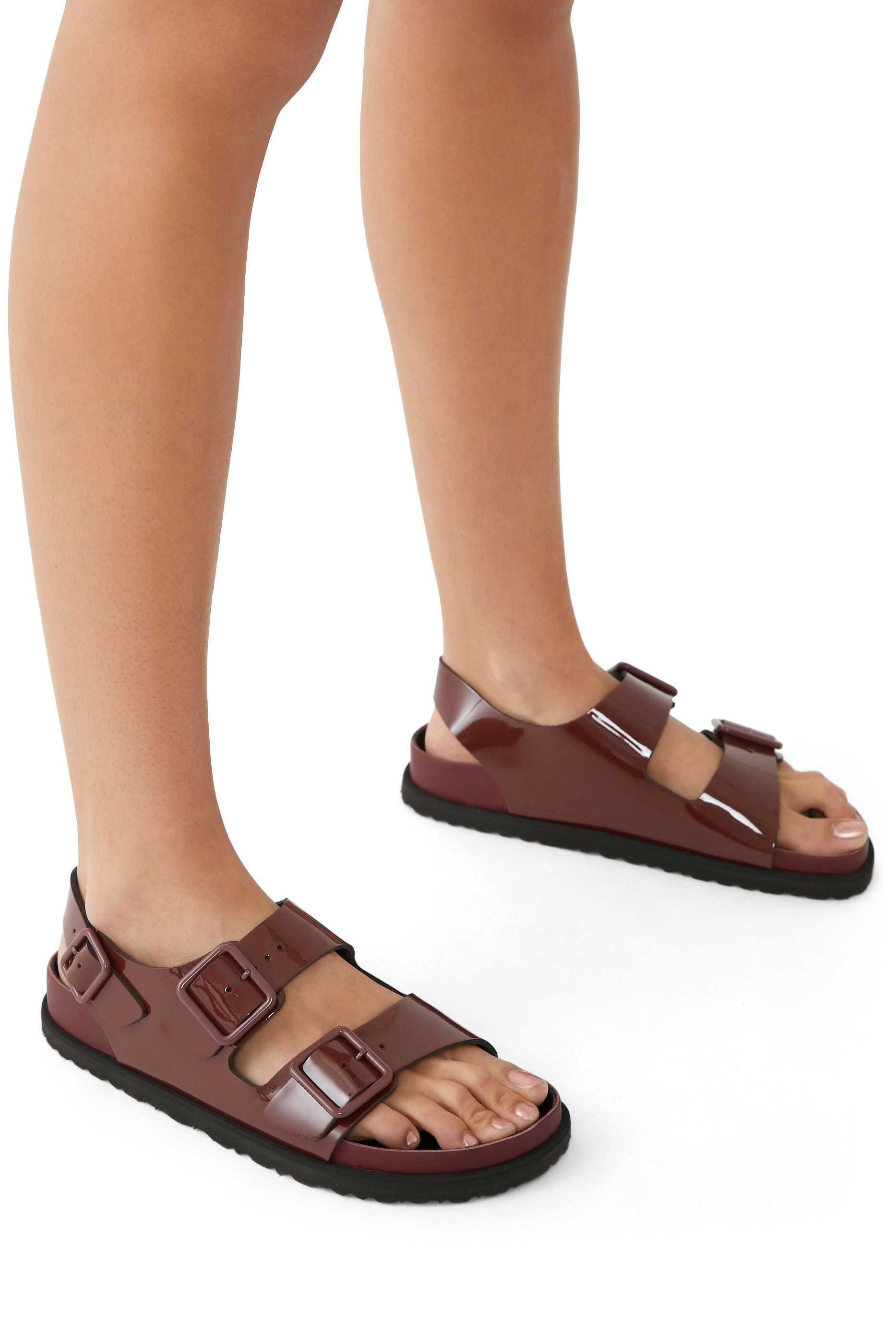 صندل ميلانو جلد لامع