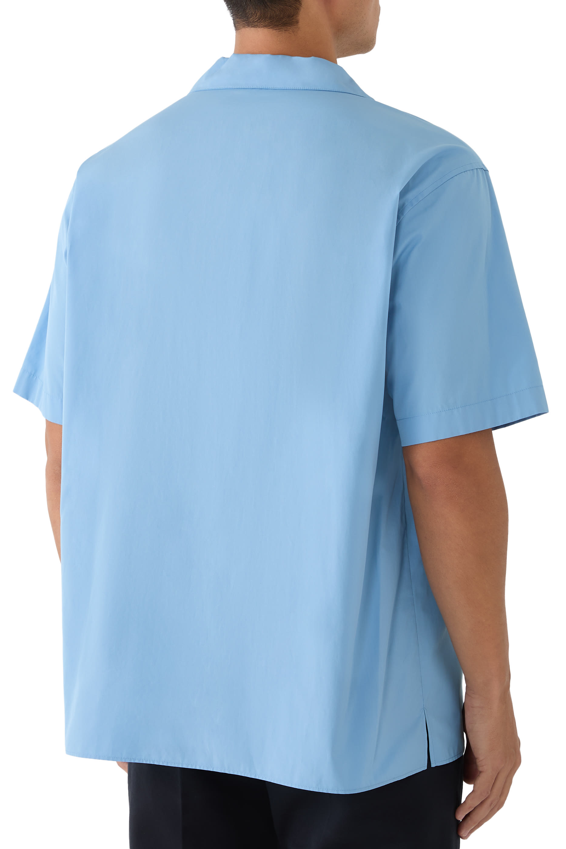 قميص مزين بشريط ويب قطن