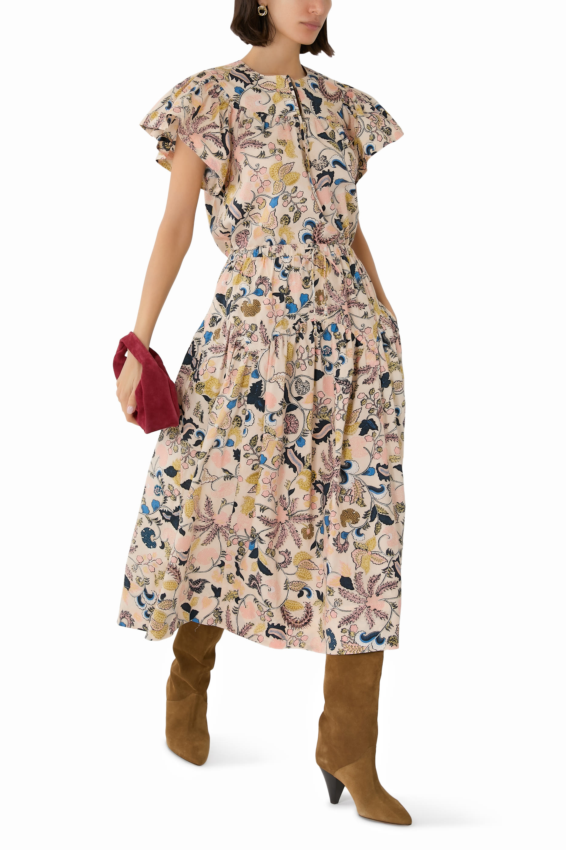 تنورة روزن بربطة على الخصر