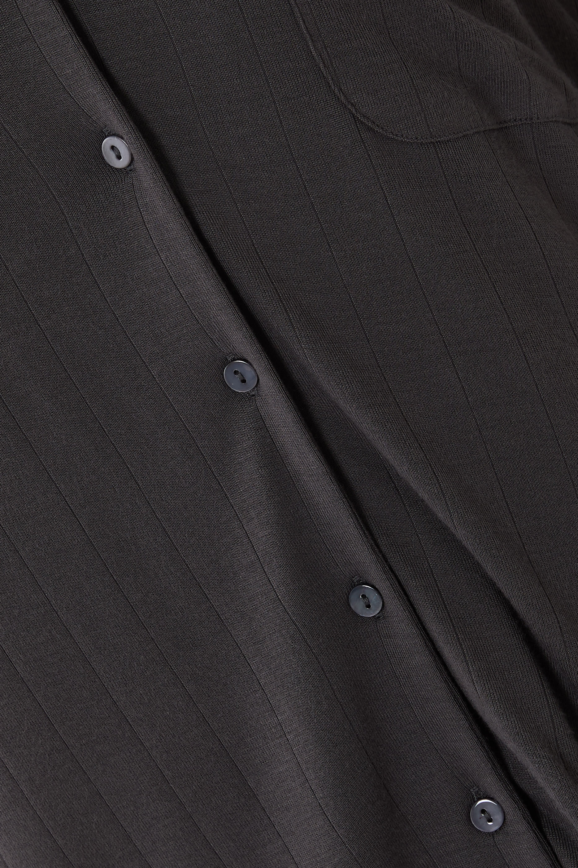 طقم بيجامة كلاسيك جيرسيه بنسيج مضلع ناعم