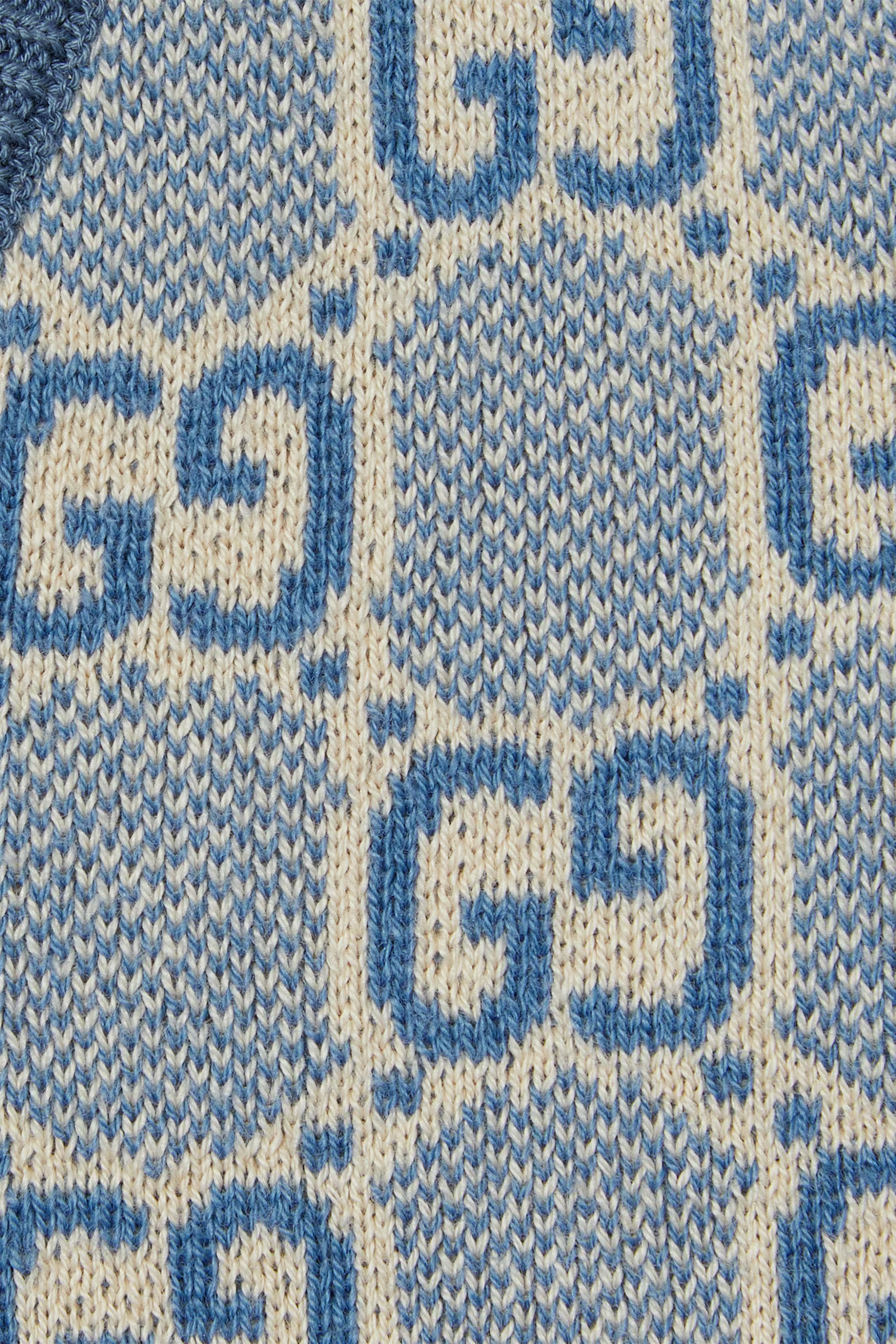 كارديغان بنقشة حرفي شعار الماركة قطن للرضع