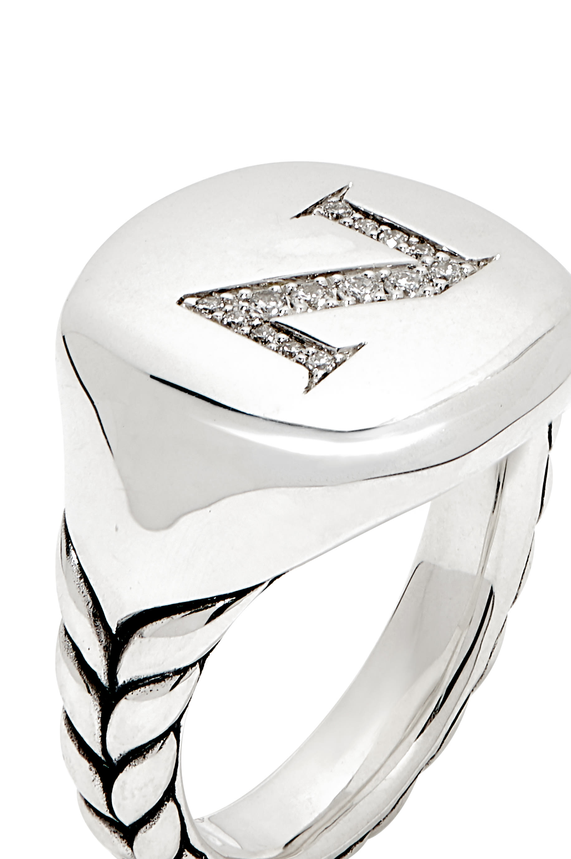 خاتم خنصر بتصميم حرف آن