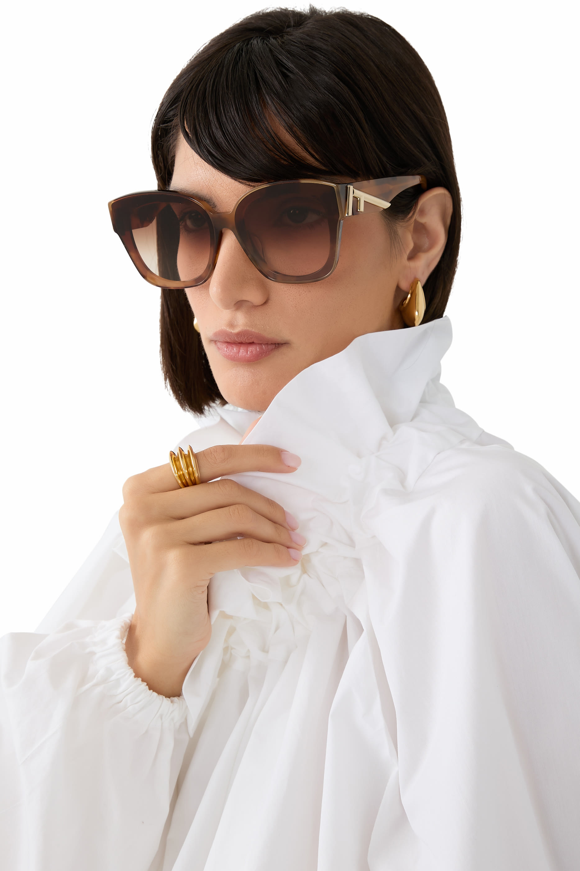 نظارة شمسية فيرست كبيرة الحجم بشعار