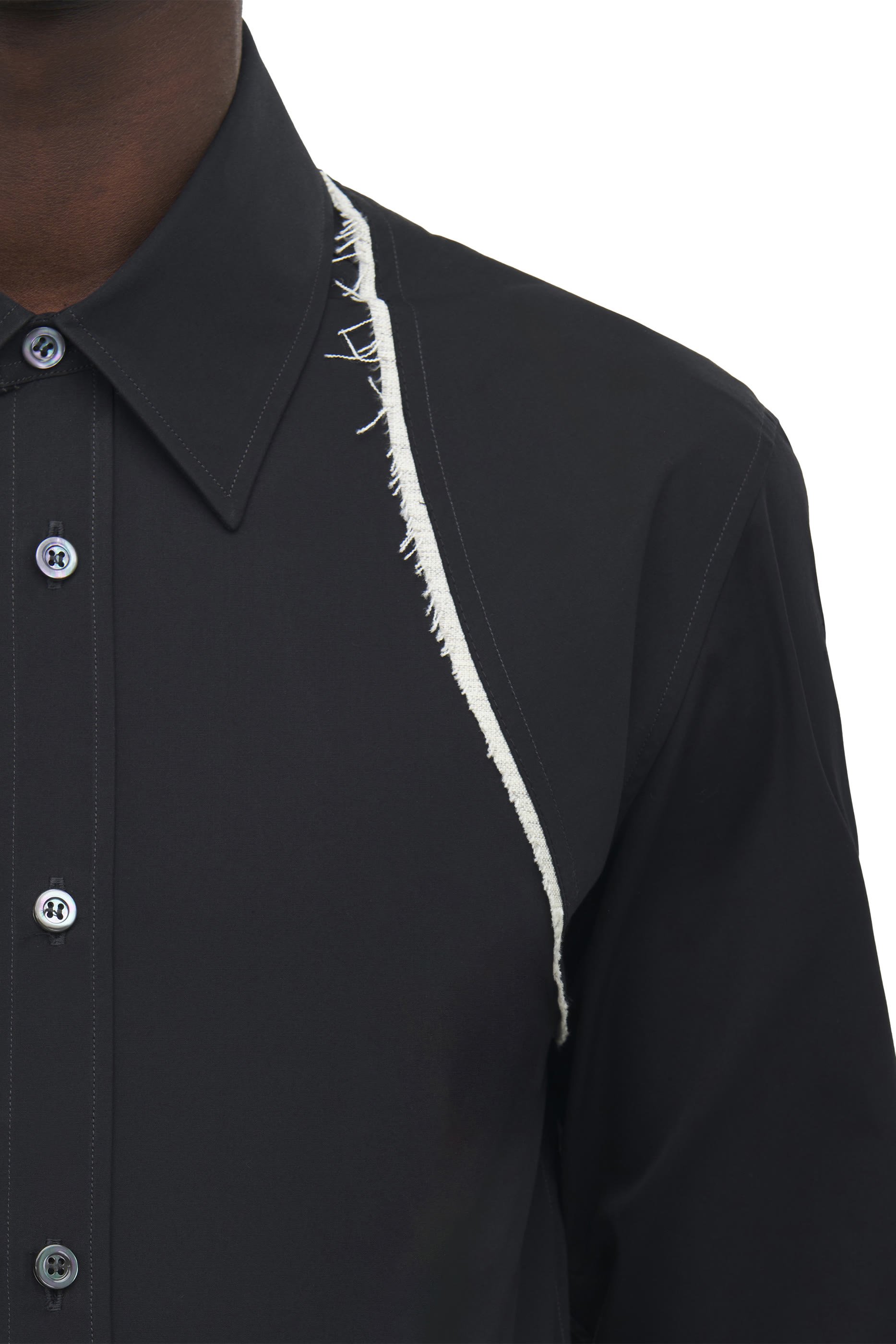 Raw Edge Canvas Harness Shirt