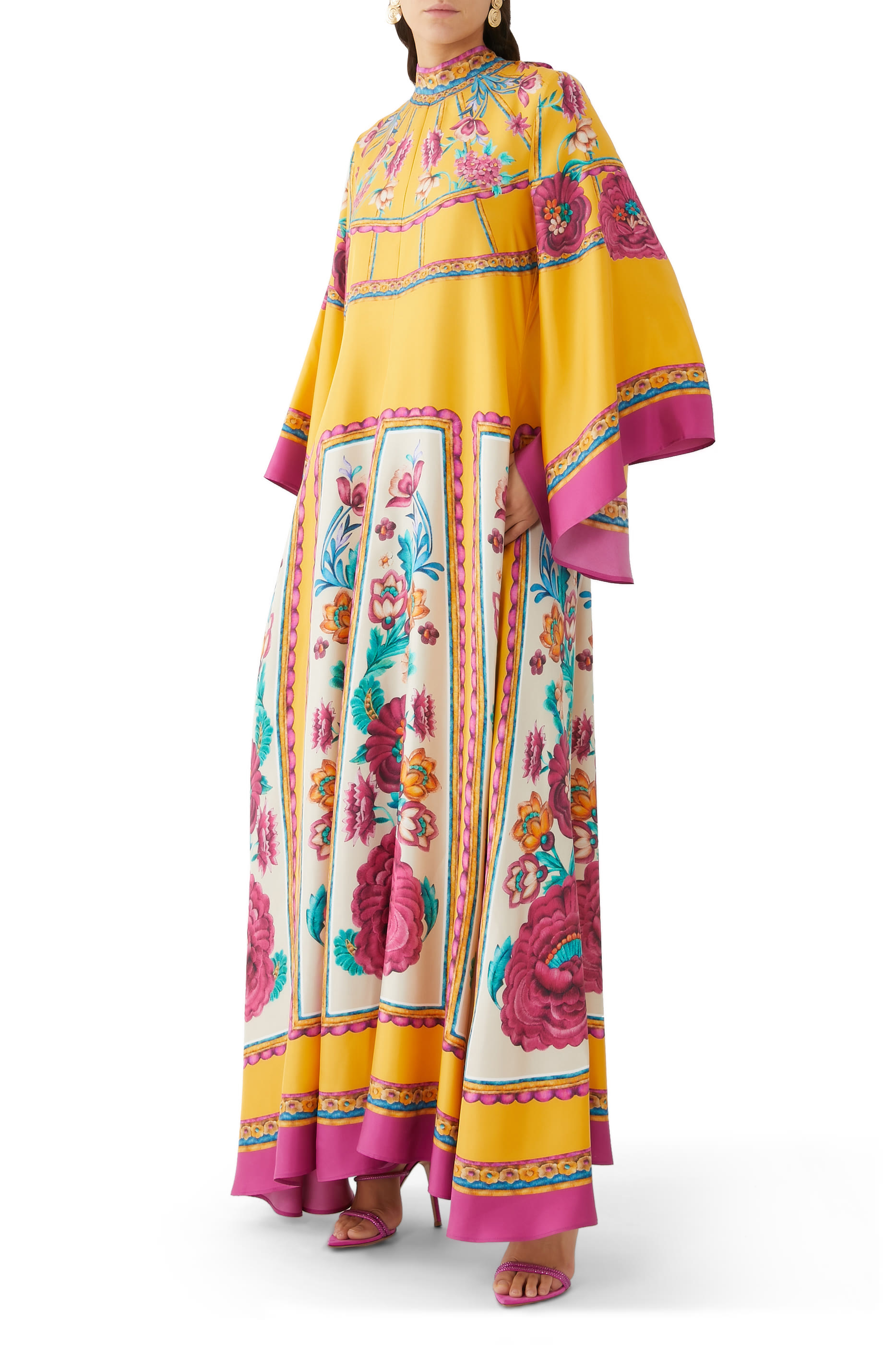 فستان ماجنيفيكو طويل بنقشة زهور