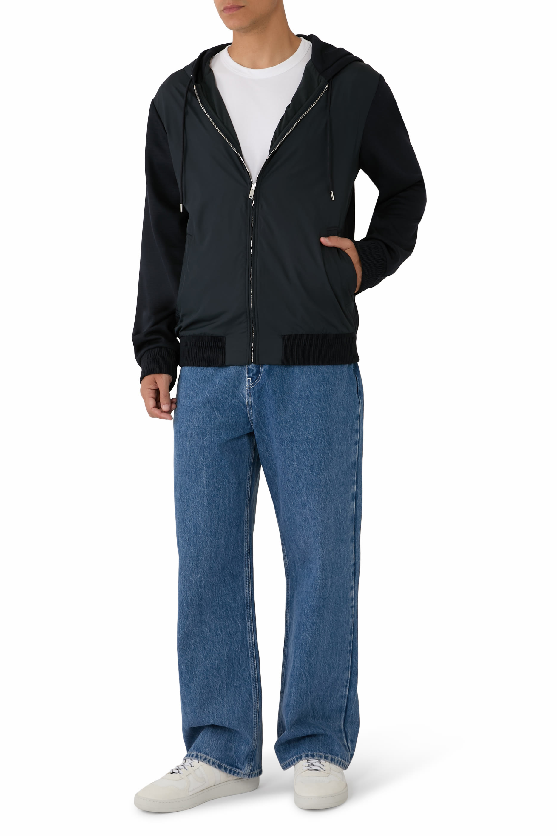 جاكيت زانون بسحاب كامل خامات متنوعة