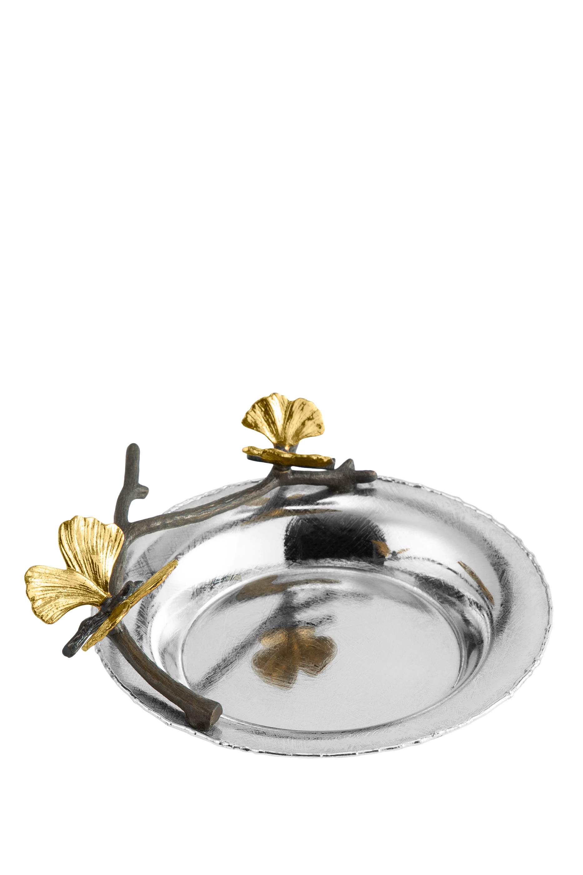 قاعدة كوب بتصميم الجنكة مزينة بفراشة