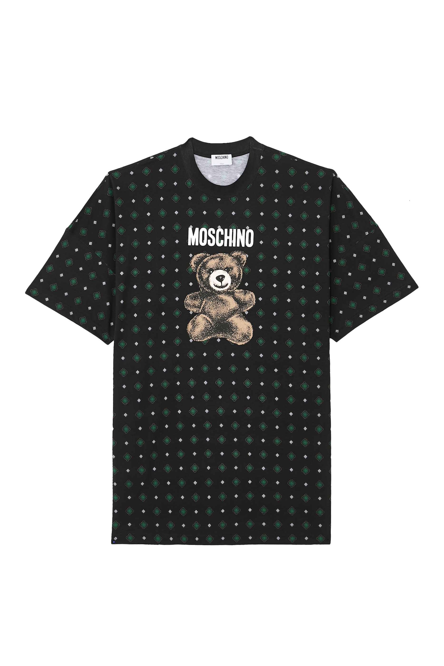 فستان بنقشة الدب تيدي وشعار الماركة