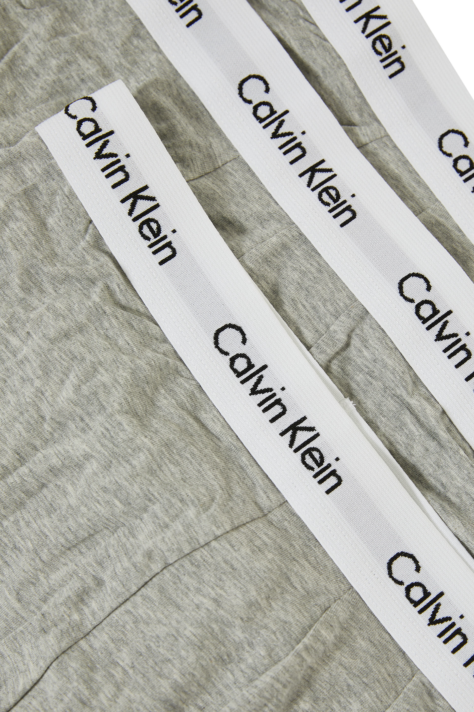 طقم بوكسر بخصر منخفض قطن مطاطي، 3 قطع