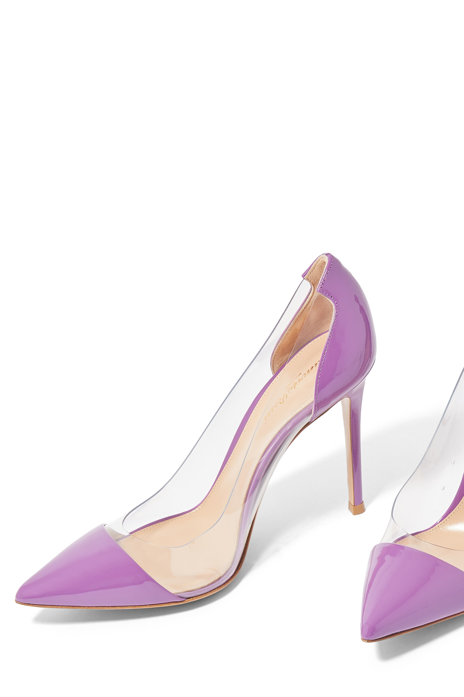 حذاء كلاسيكي 105 بأجزاء شفافة جلد