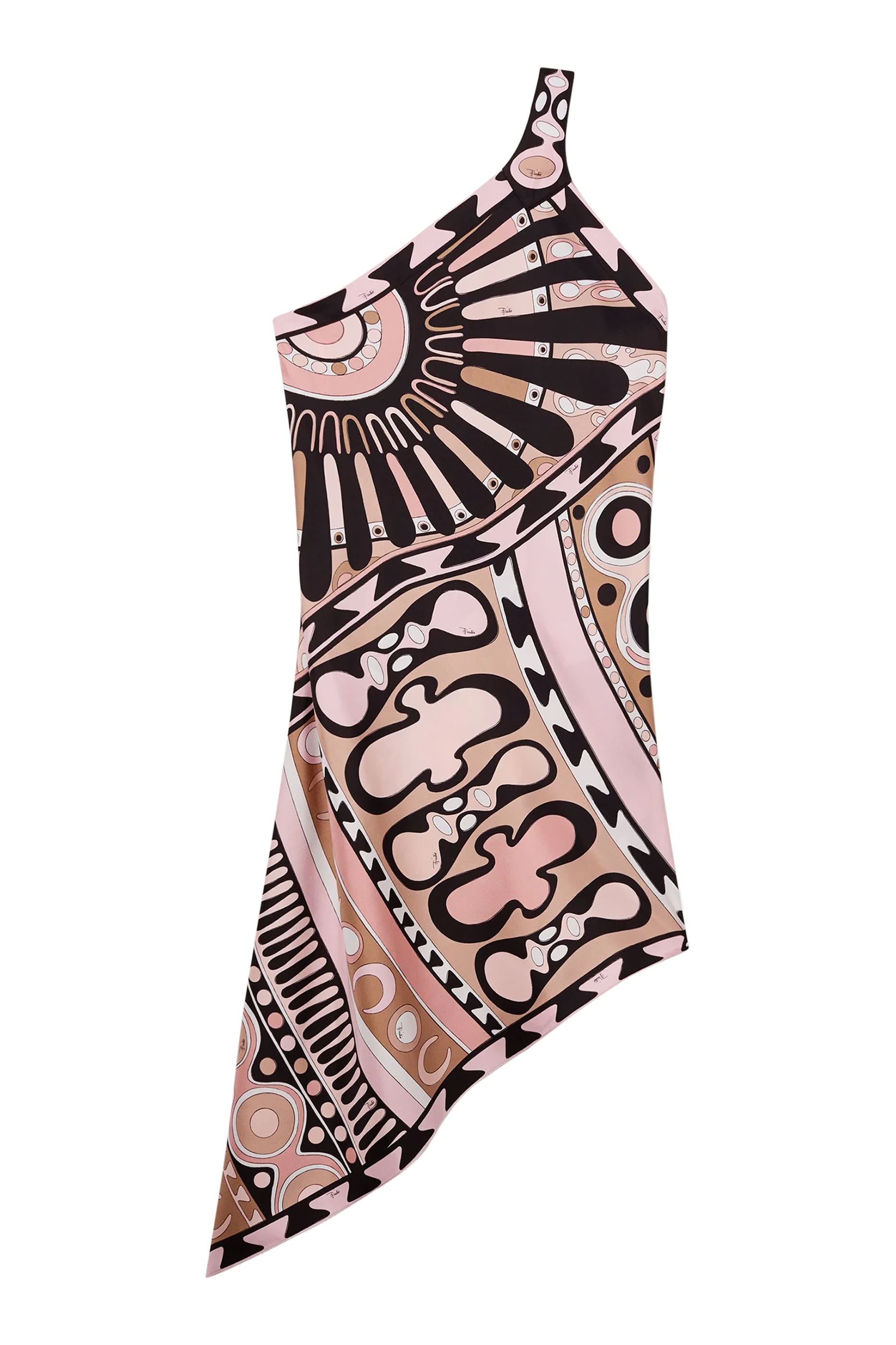 فستان بكتف مكشوف ونقشة سولاي