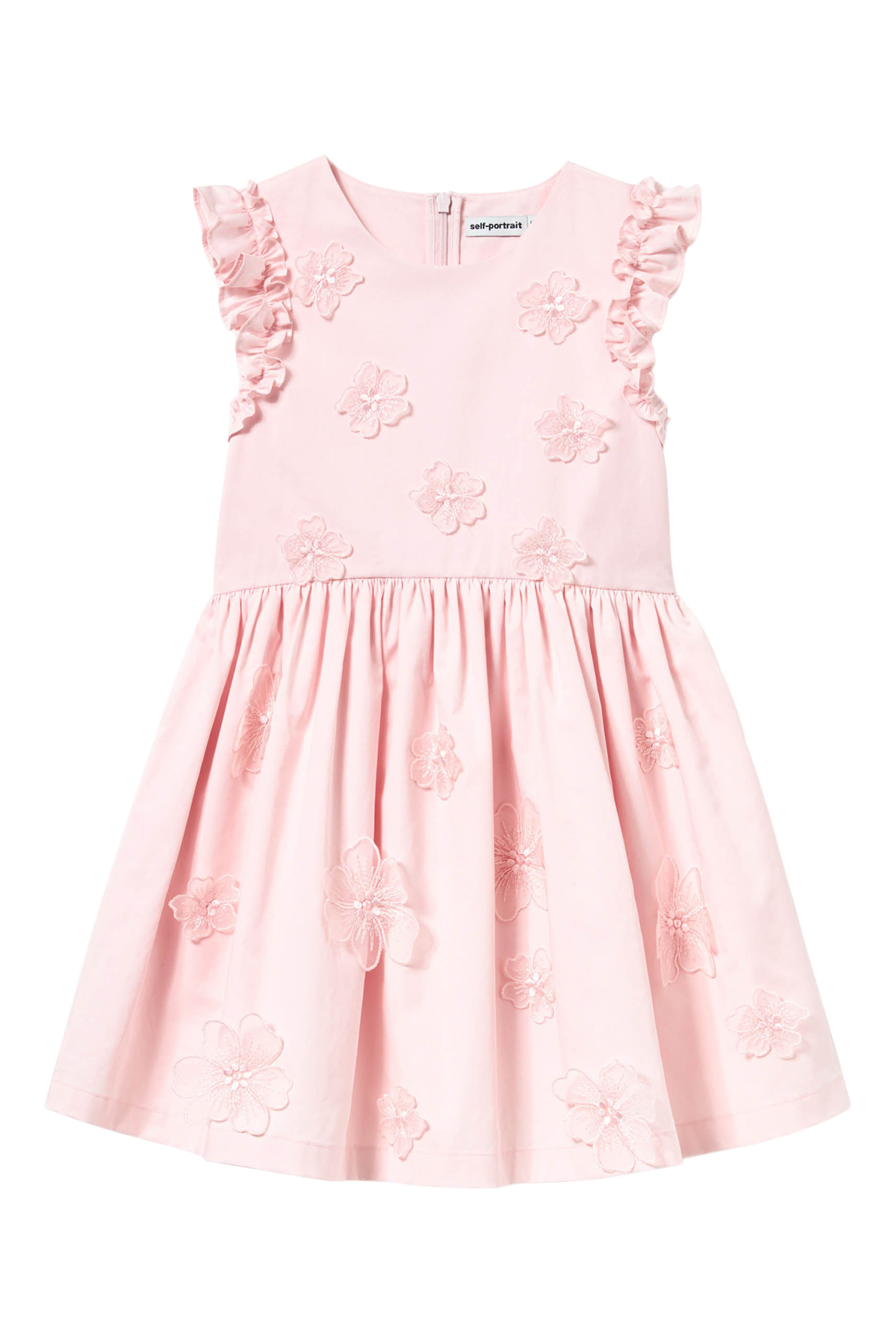 فستان بنقشة زهور قطن للأطفال