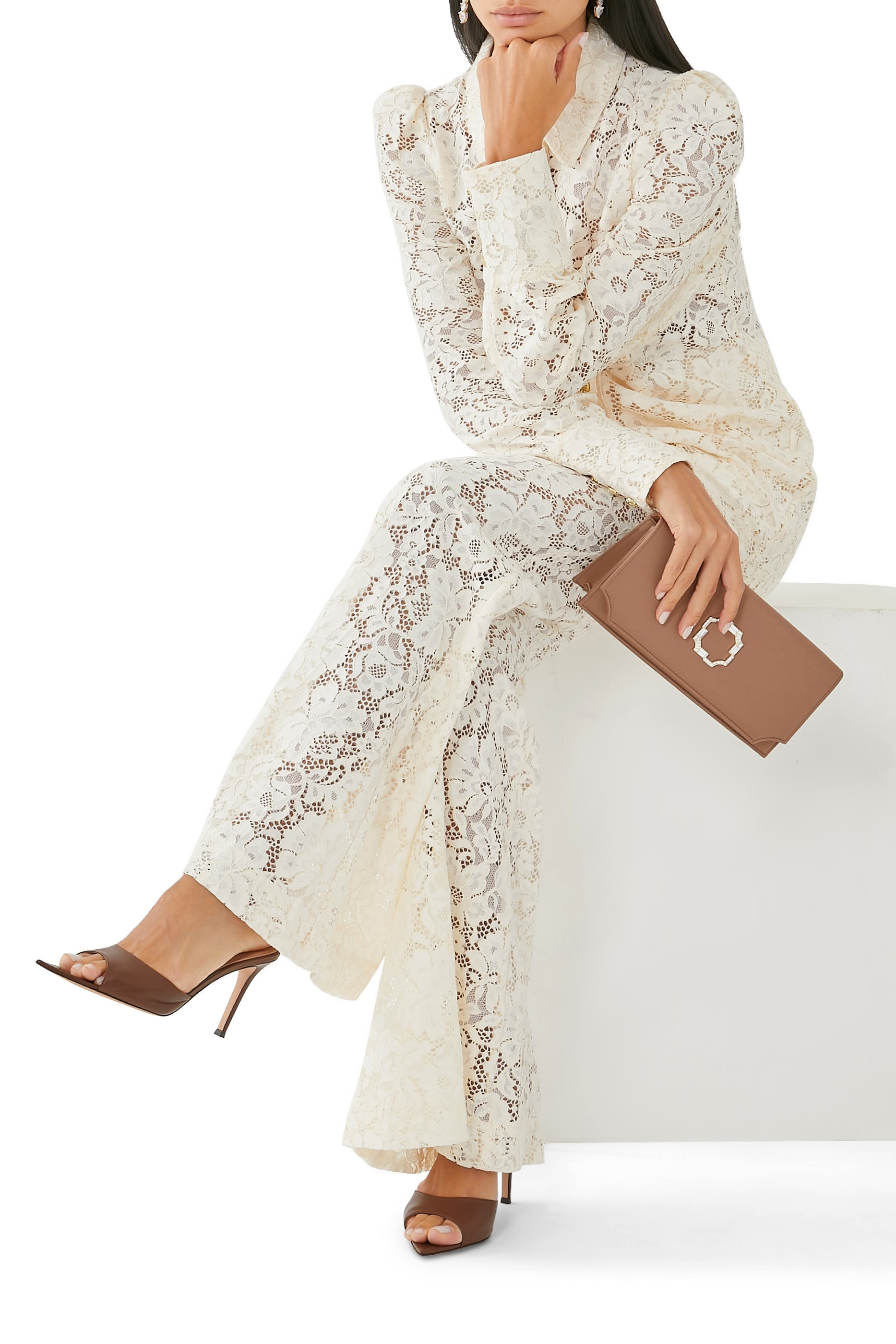 حذاء إيل 85 مفتوح من الخلف جلد