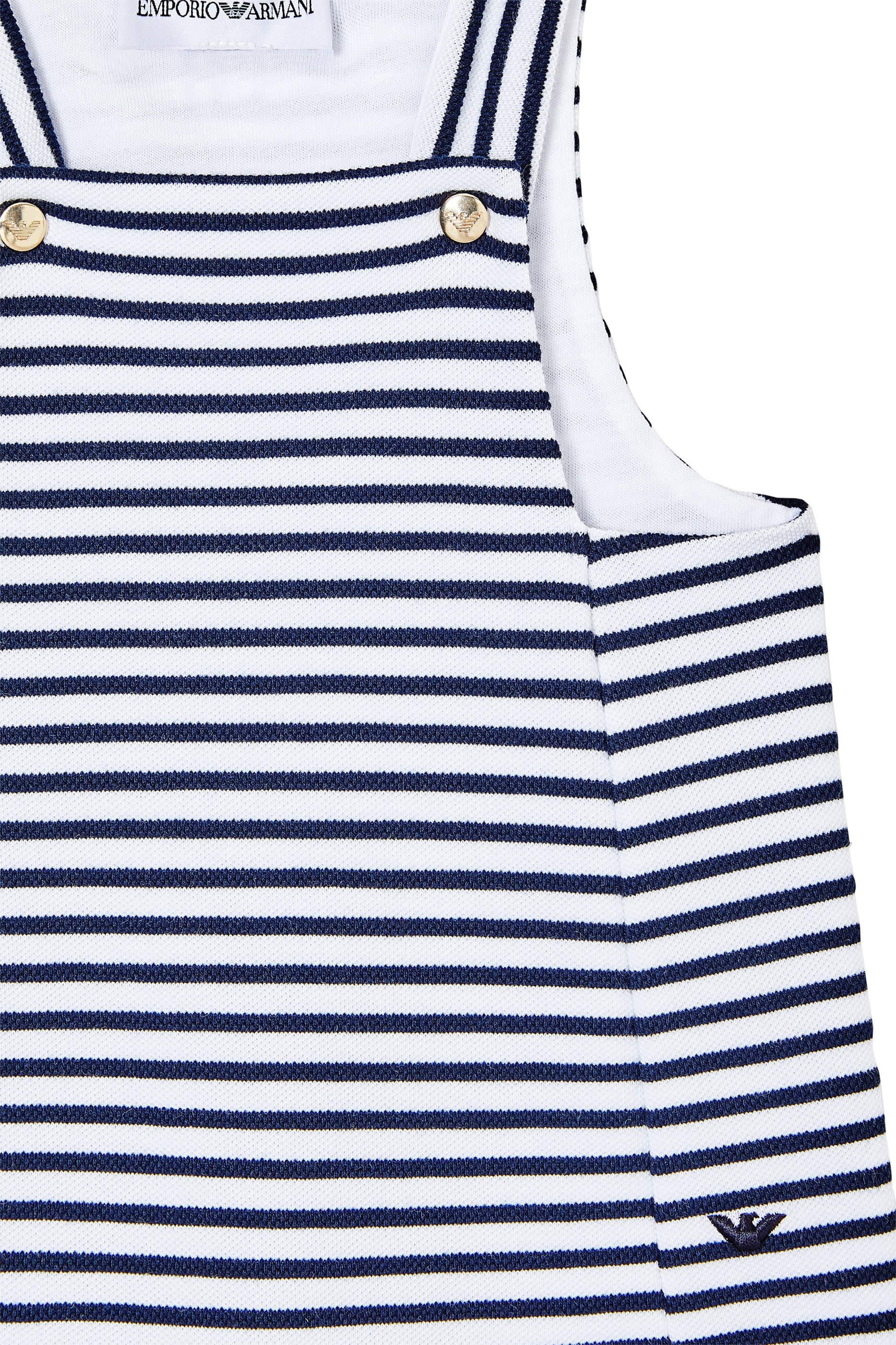 طقم دنغري وبودي سوت بشعار الماركة للأطفال