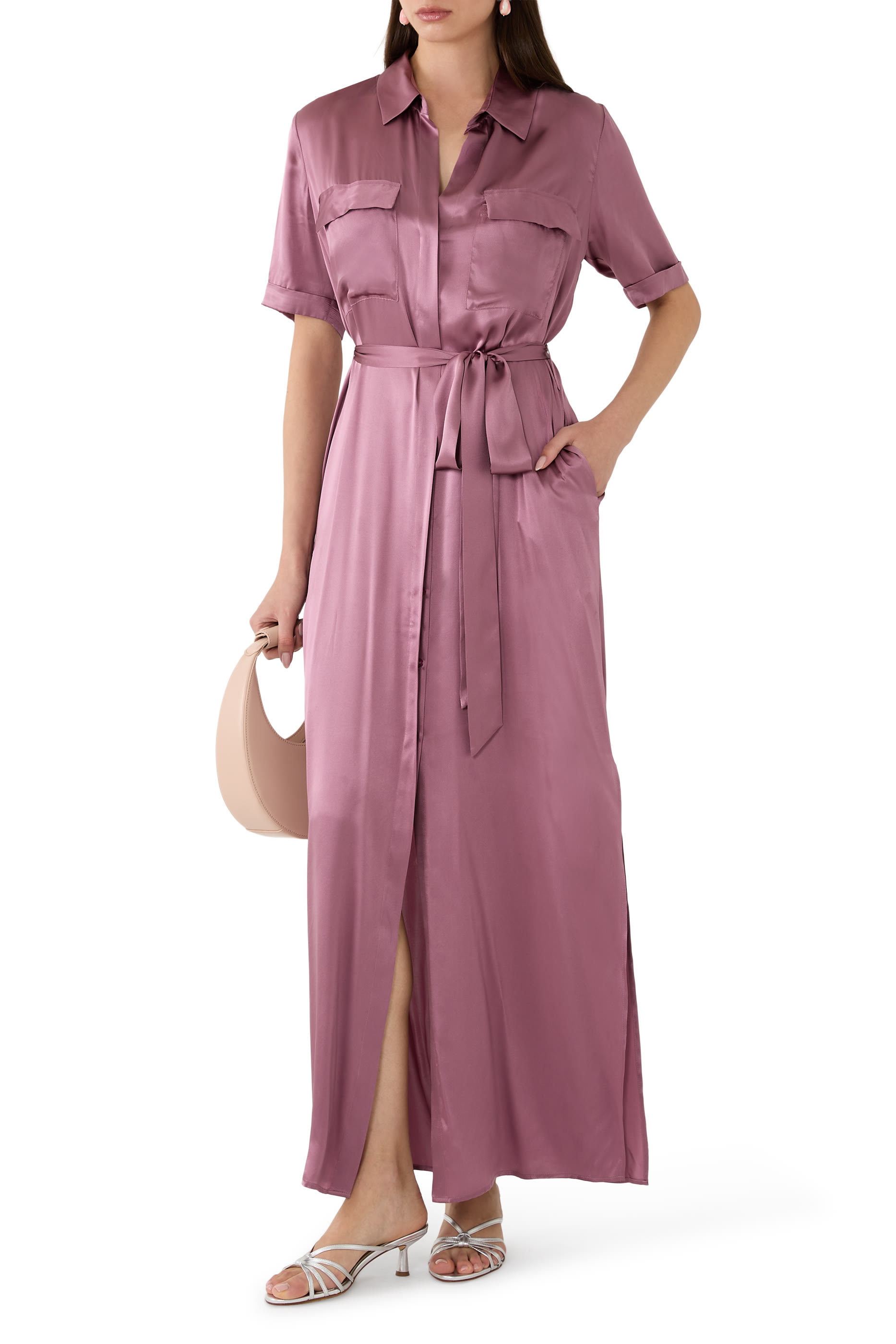 Klement Silk Shirt Dress