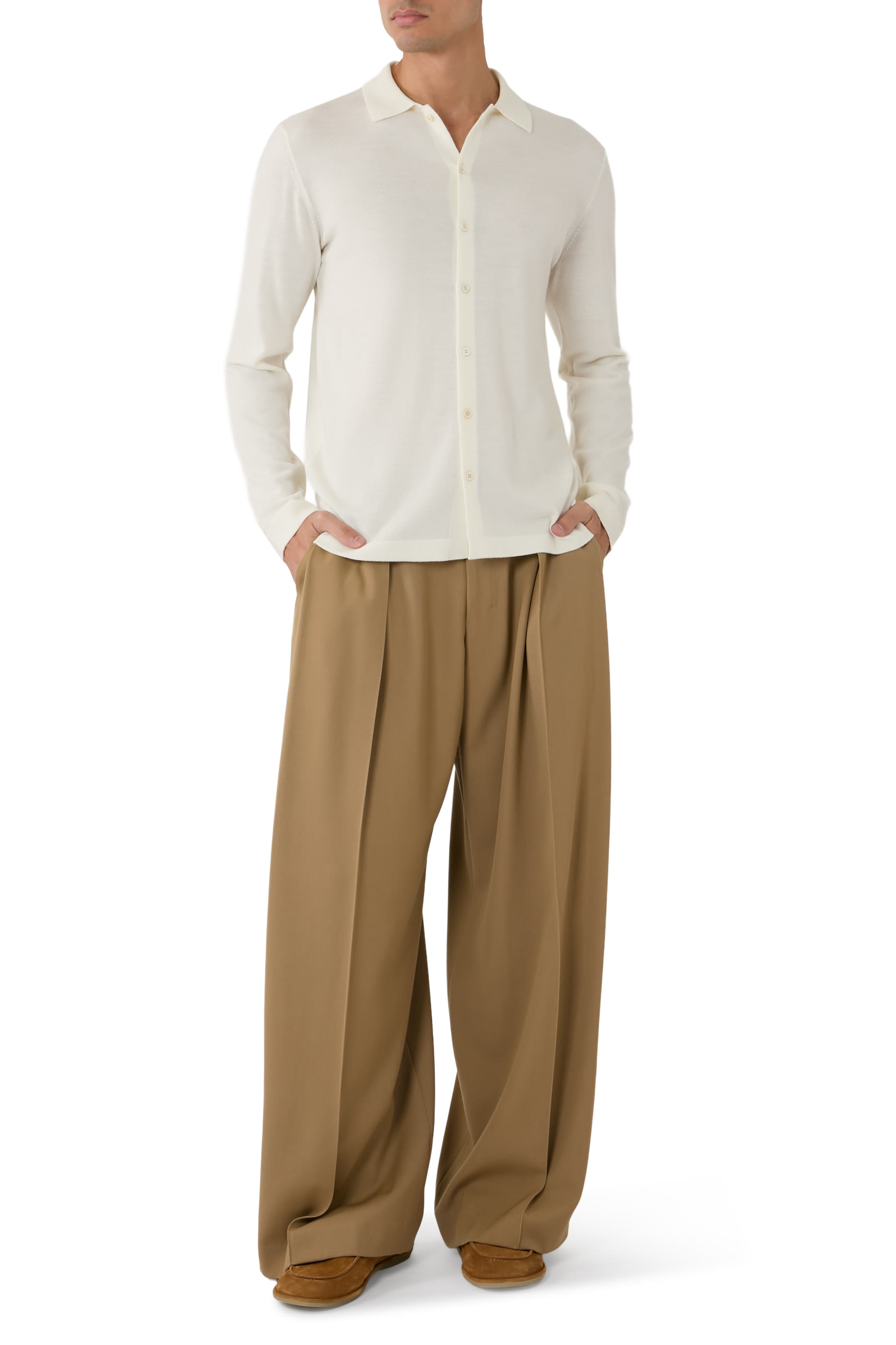 قميص زانون بقصة ضيقة