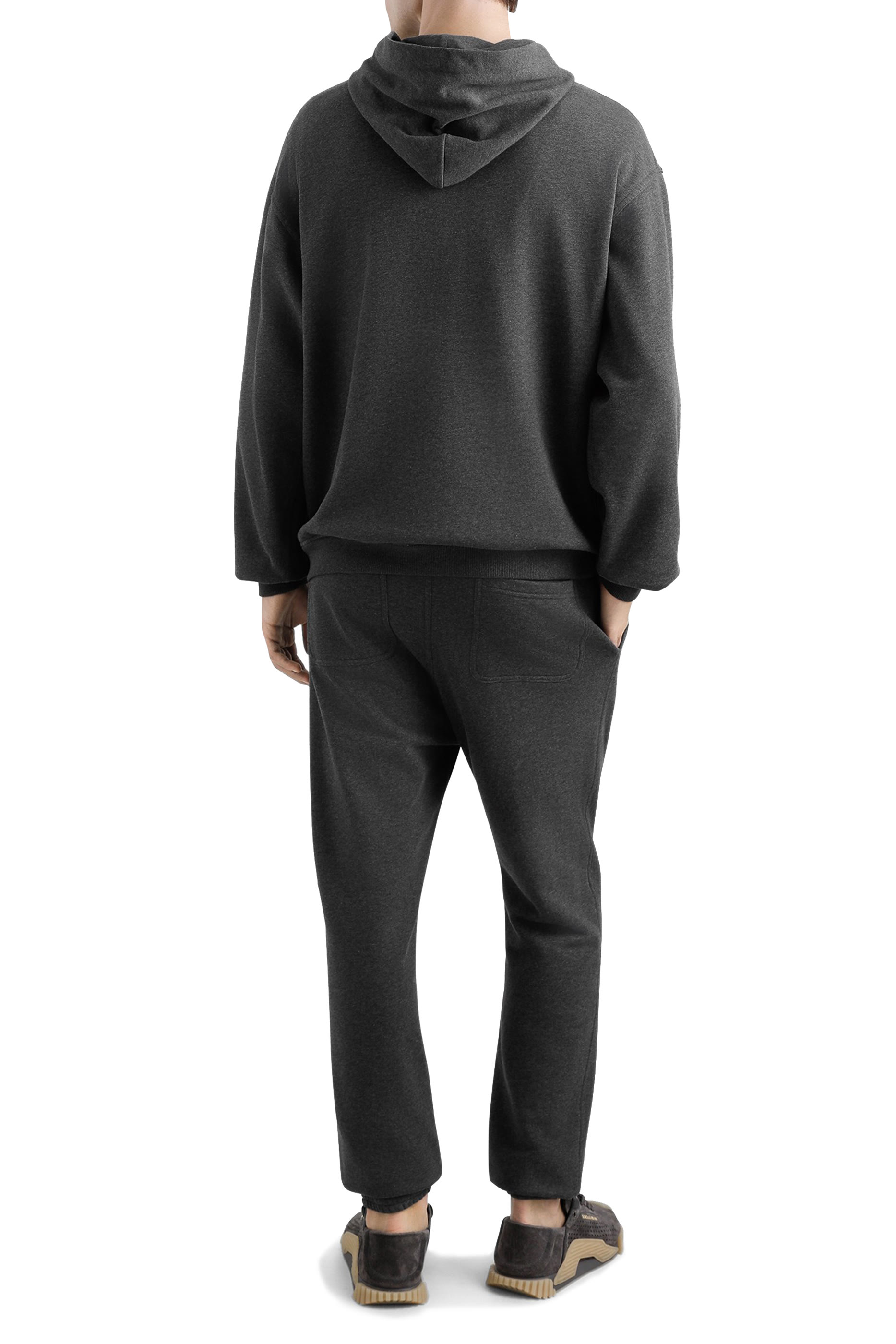 بنطال رياضي بنقشة شعار الماركة جيرسيه مطاطي