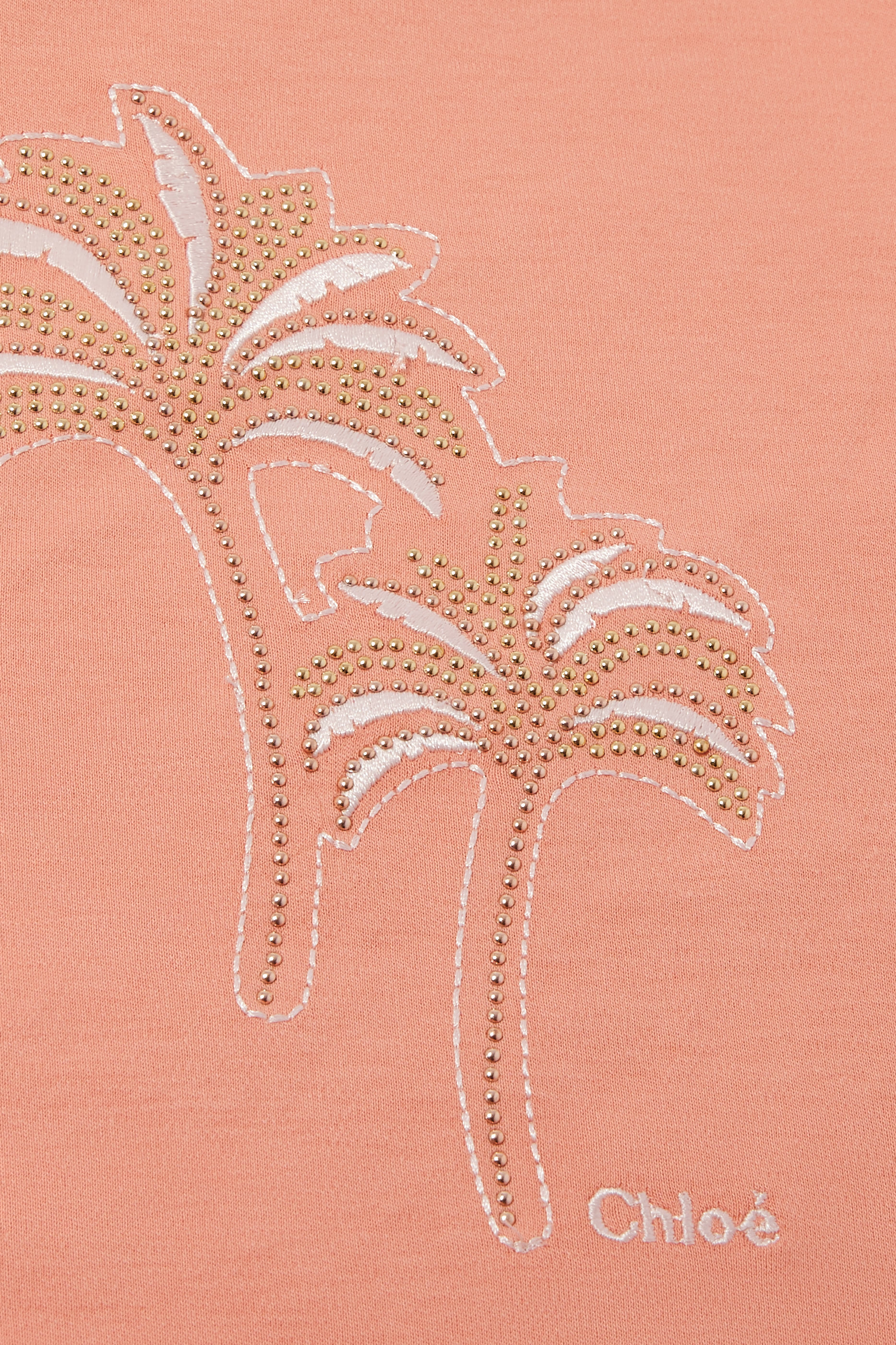 تيشيرت بأكمام قصيرة ونقشة نخيل للأطفال