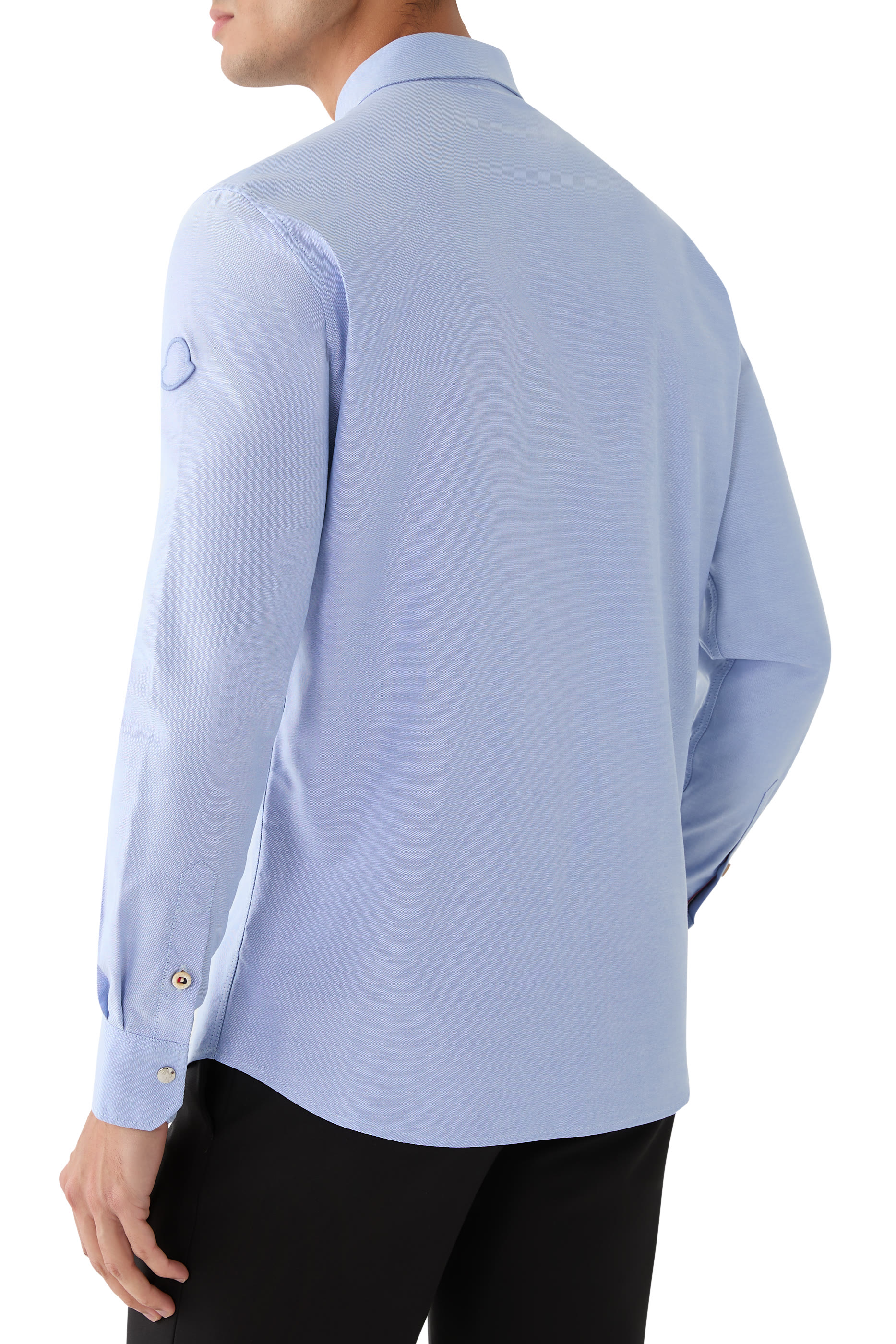 قميص أكسفورد بشعار الماركة قطن