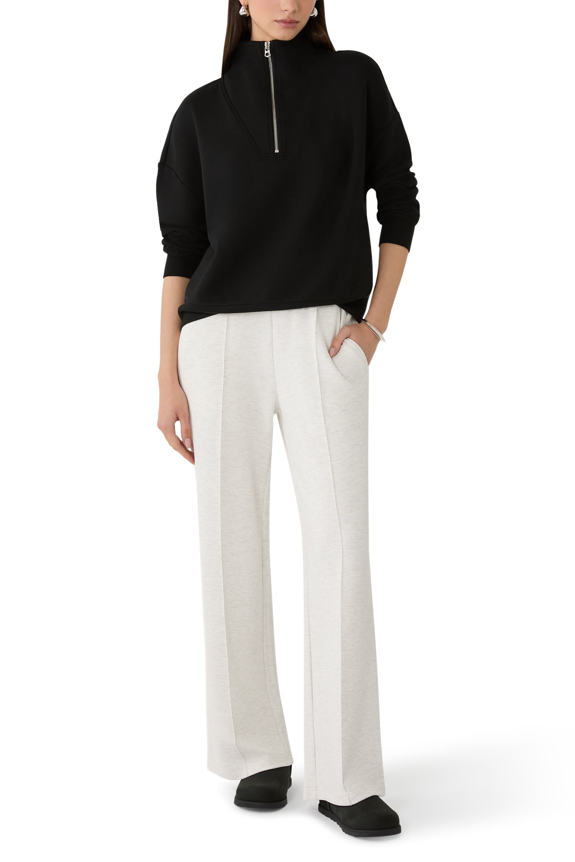 بنطال بقصة ساق واسعة 30