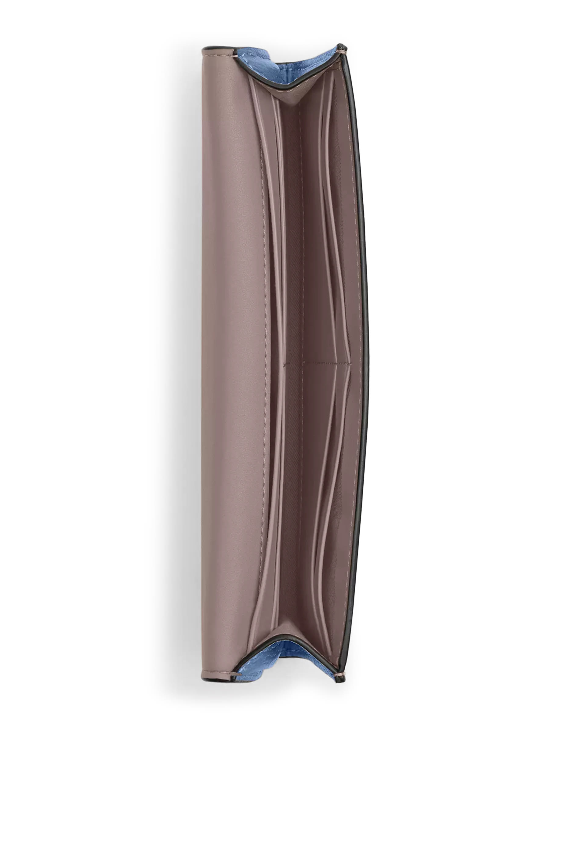 محفظة ميلا طويلة بغطاء قلاب مقسمة بألوان 