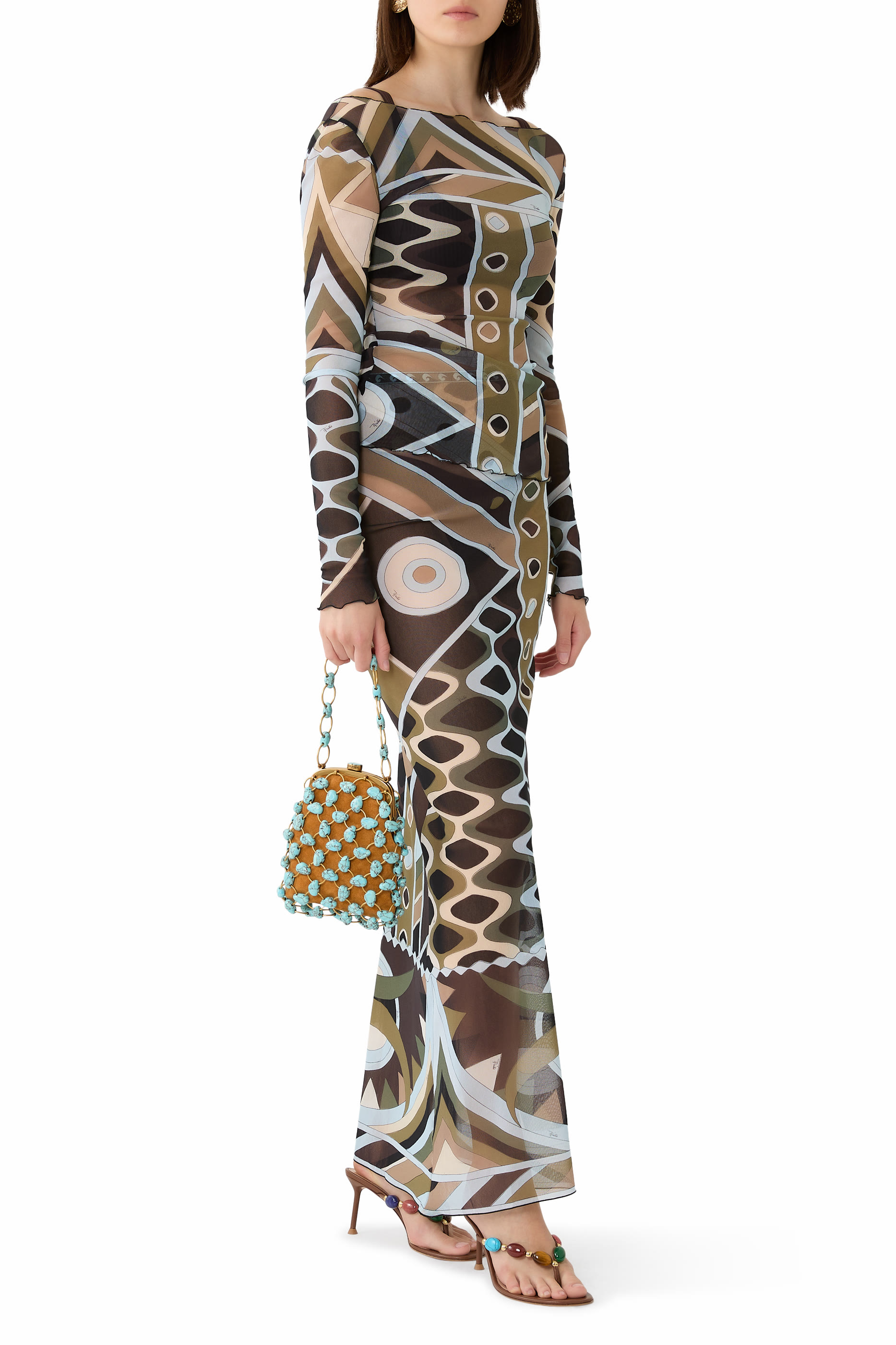 بلوزة تول بنقشة فيفارا