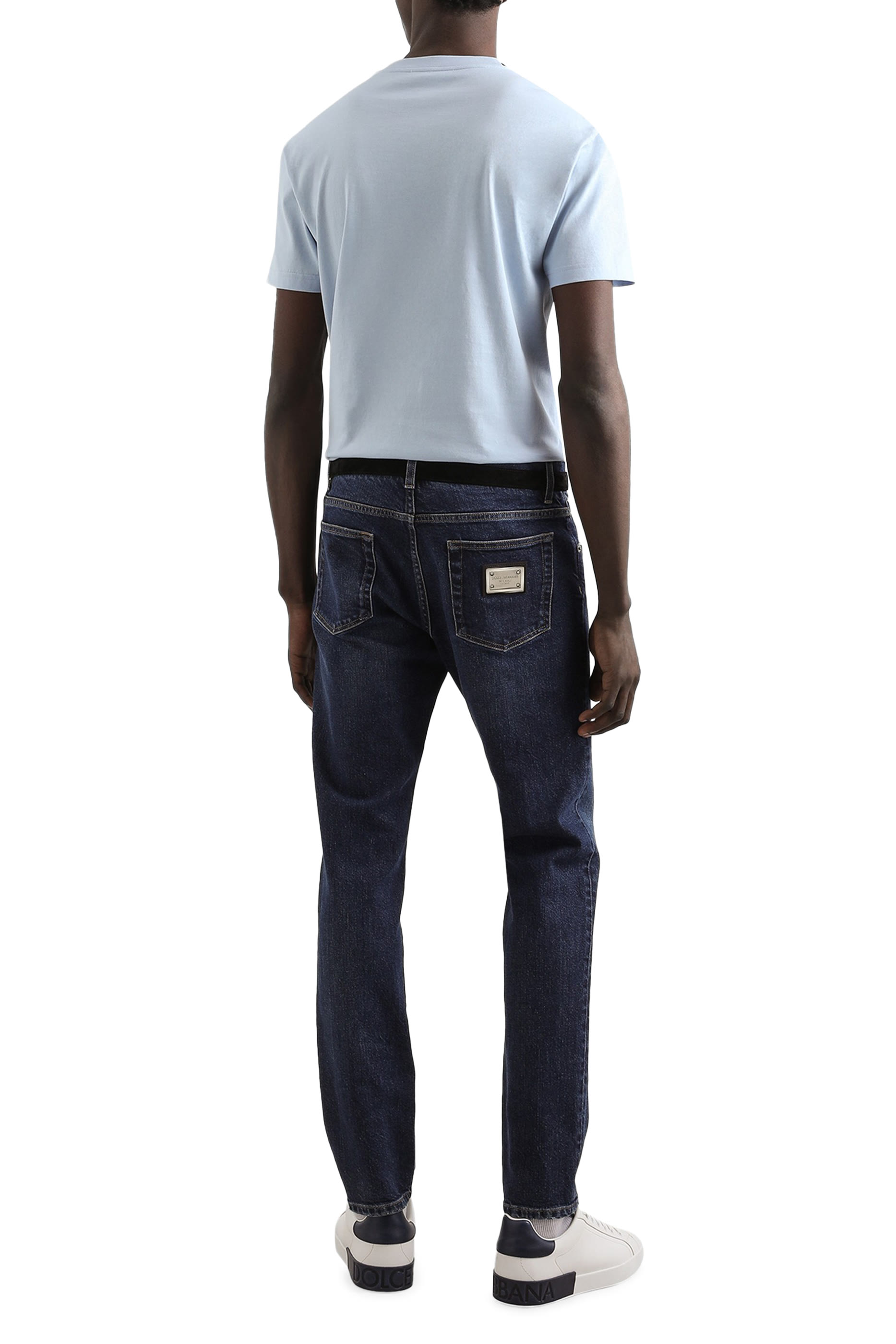 تيشيرت بتطريز شعار الماركة قطن