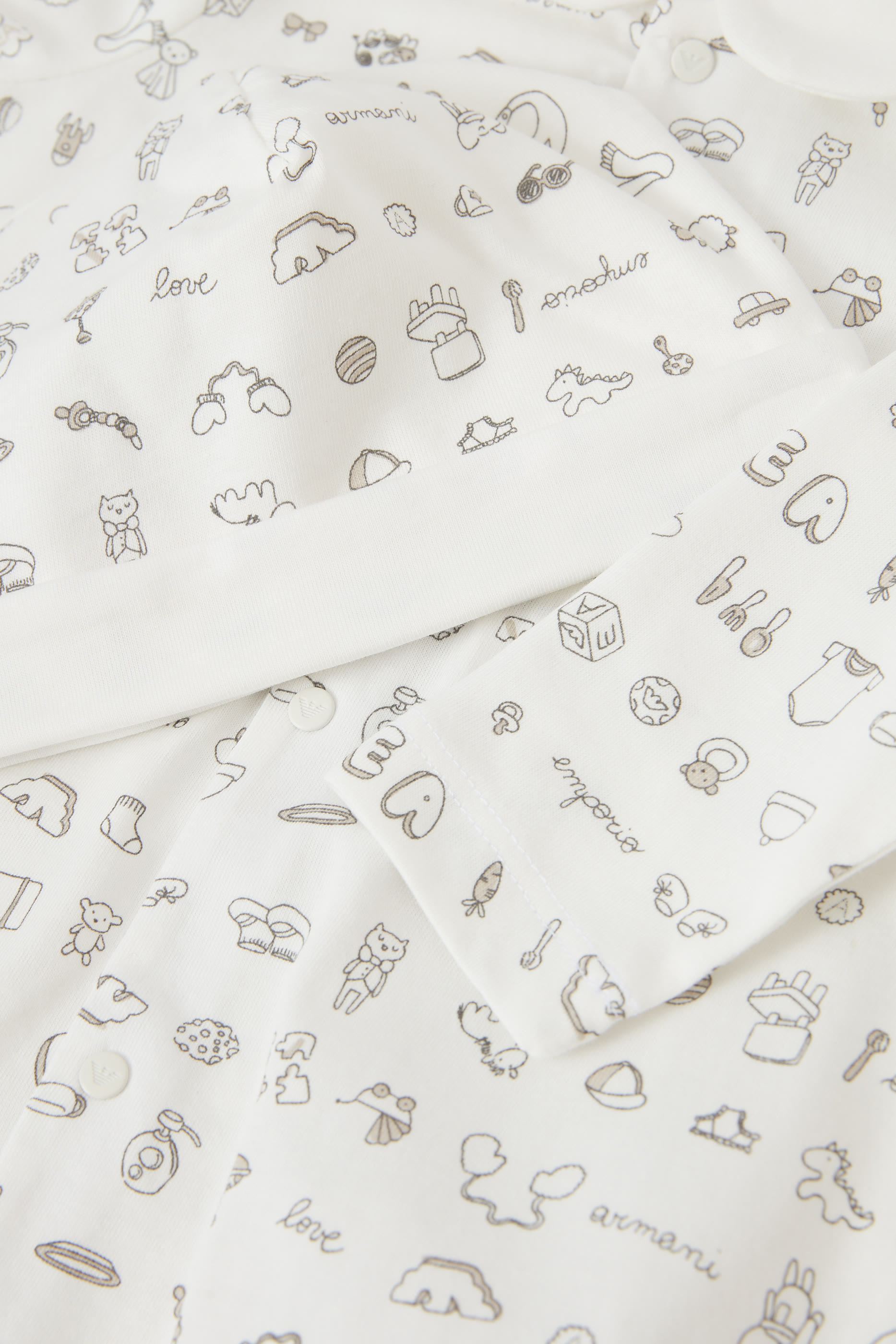 طقم للنوم قطن، قطعتين