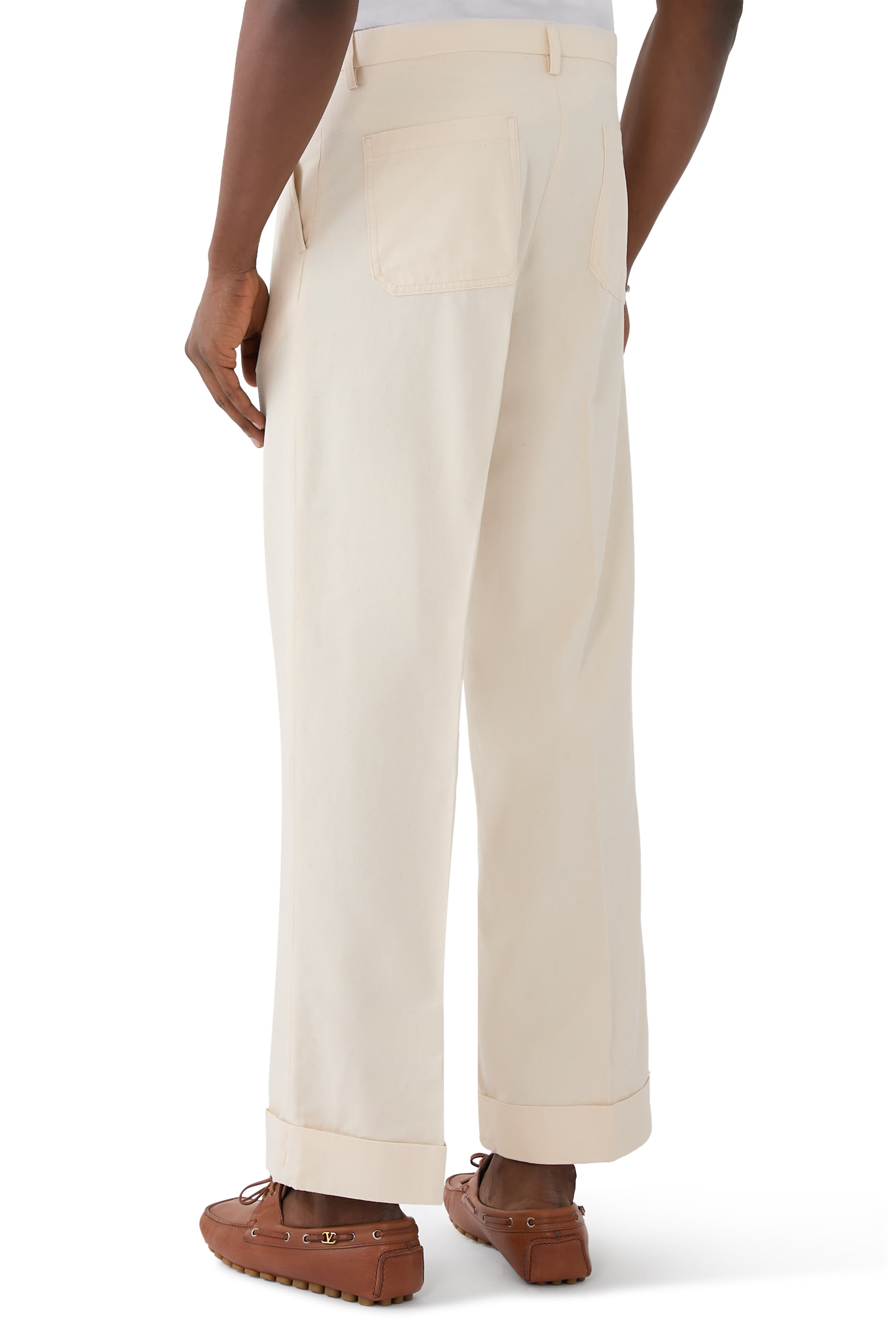 بنطال دنيم بأسوار كاحل