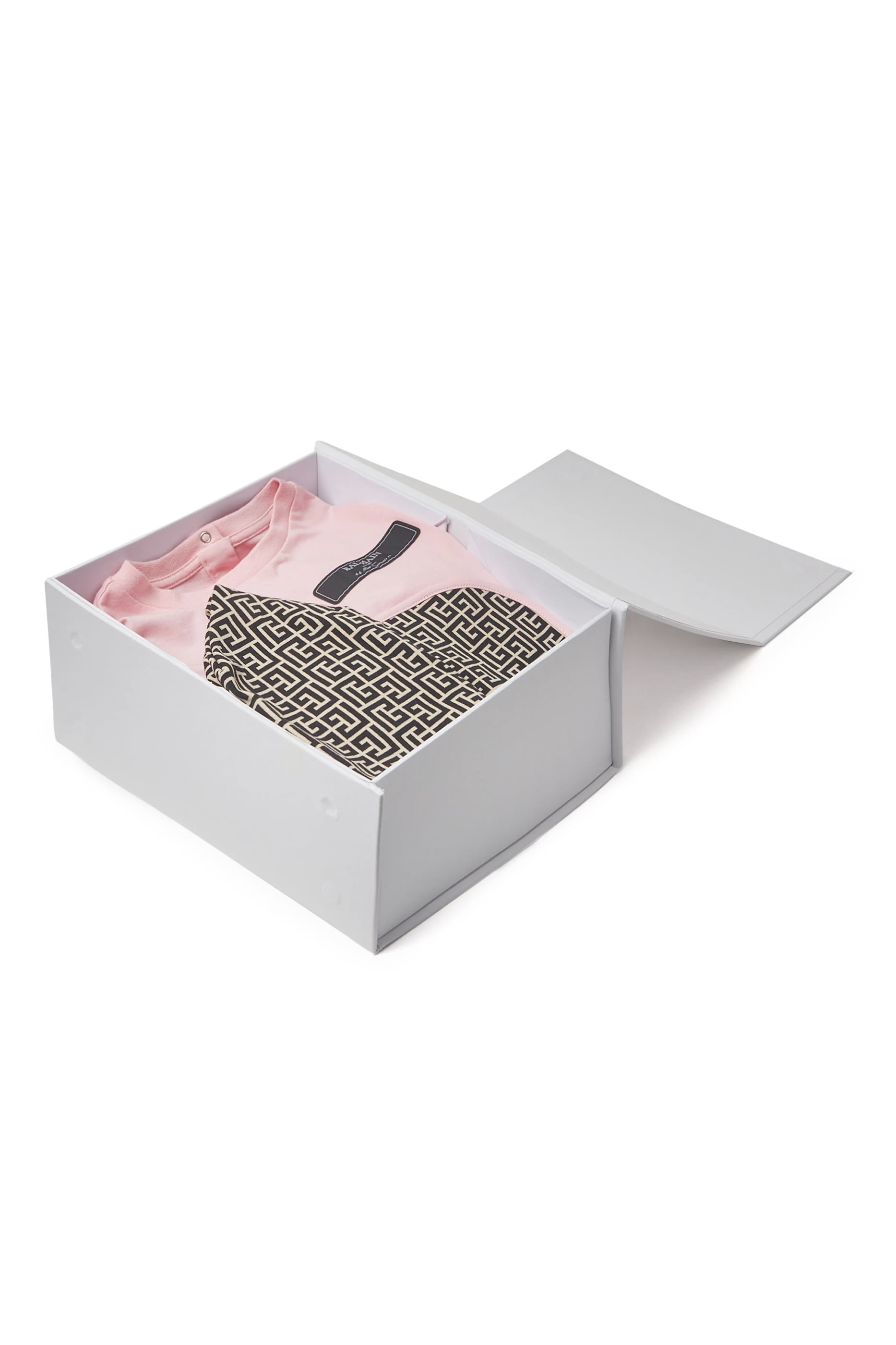 طقم جمبسوت وقبعة ومريلة قطن للأطفال