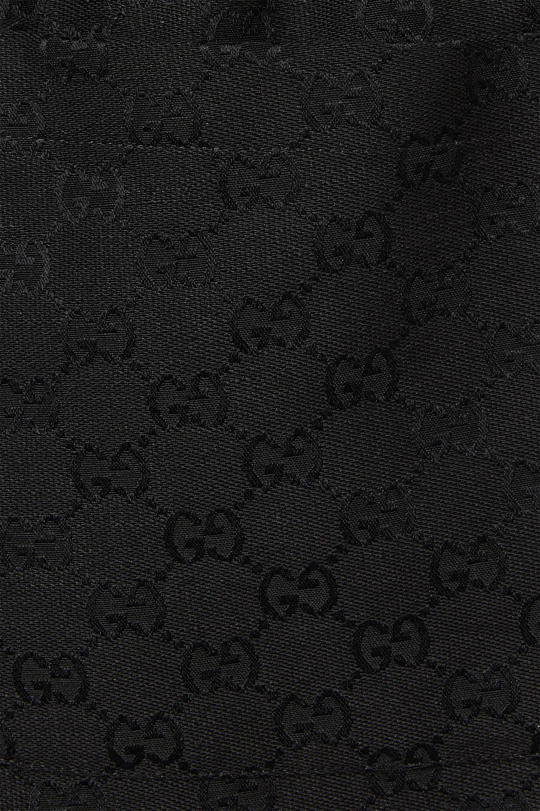 شورت محفور بشعار الماركة مزيج قماش قنب وكتان