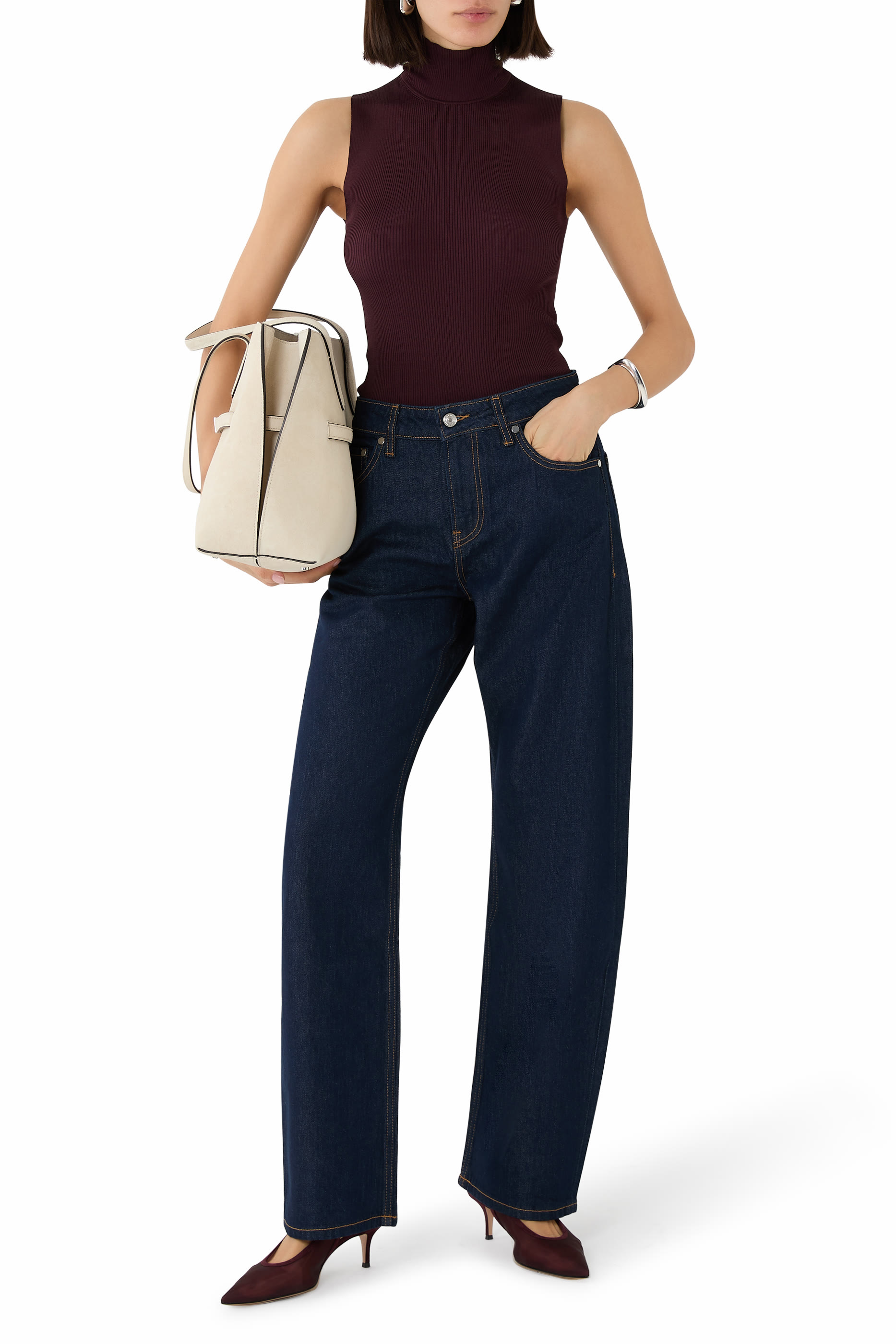 بنطال جينز أليدا باود بقصة واسعة