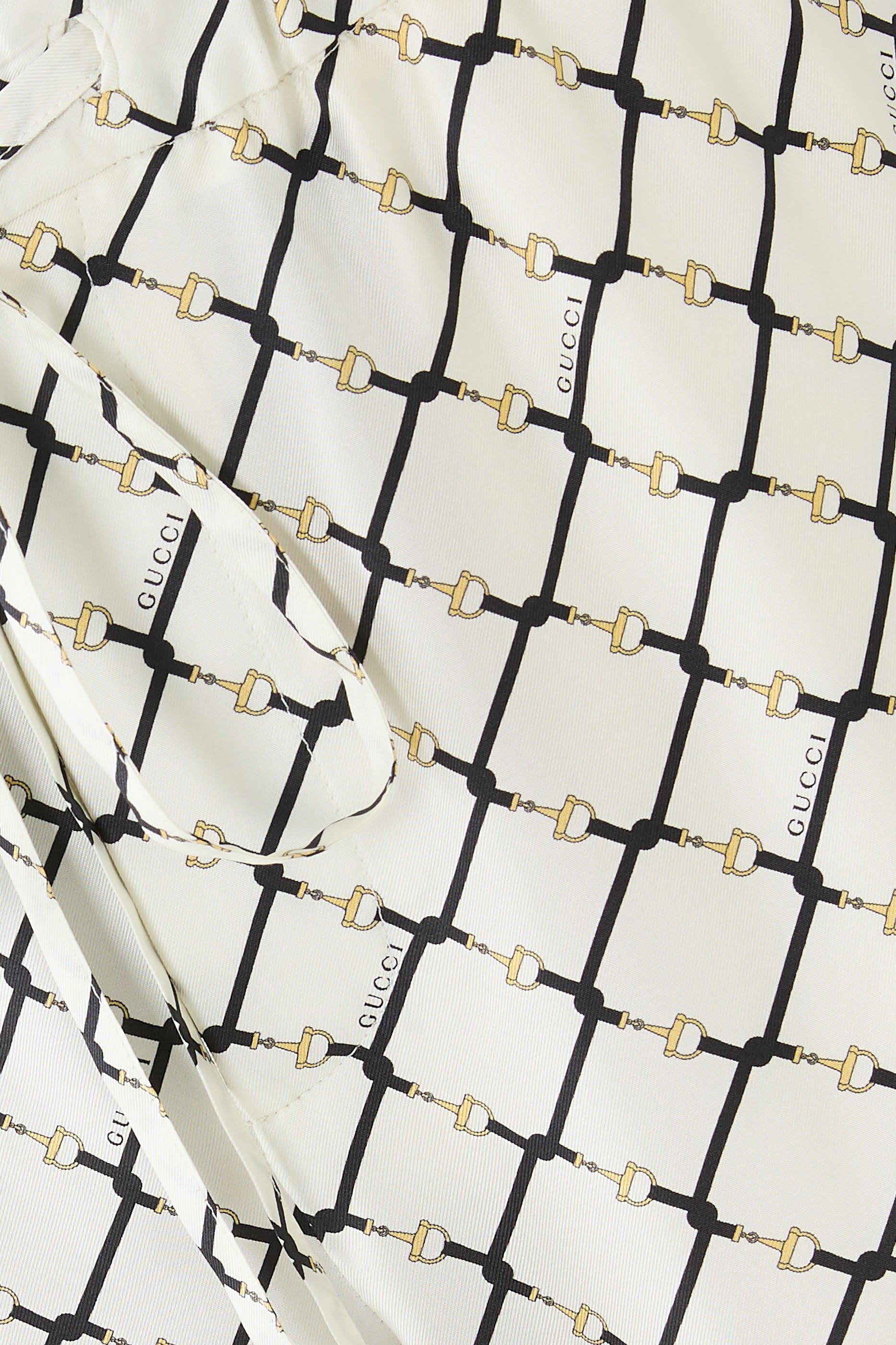 بنطال بنقشة حرير تويل