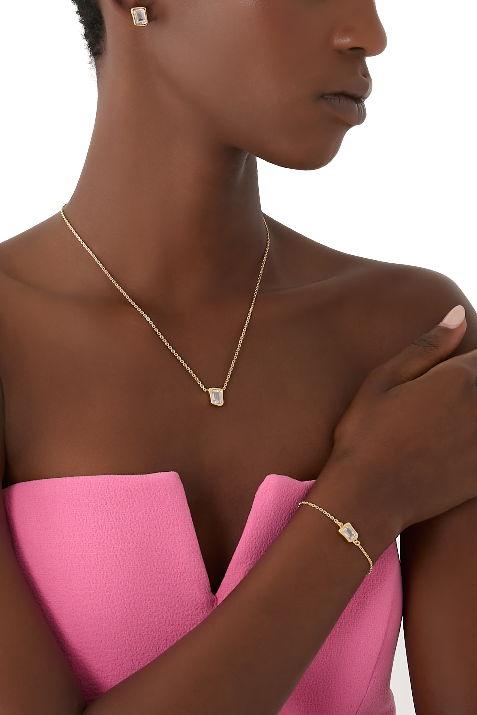 قلادة مولتن بدلاية بحجر زجاجي