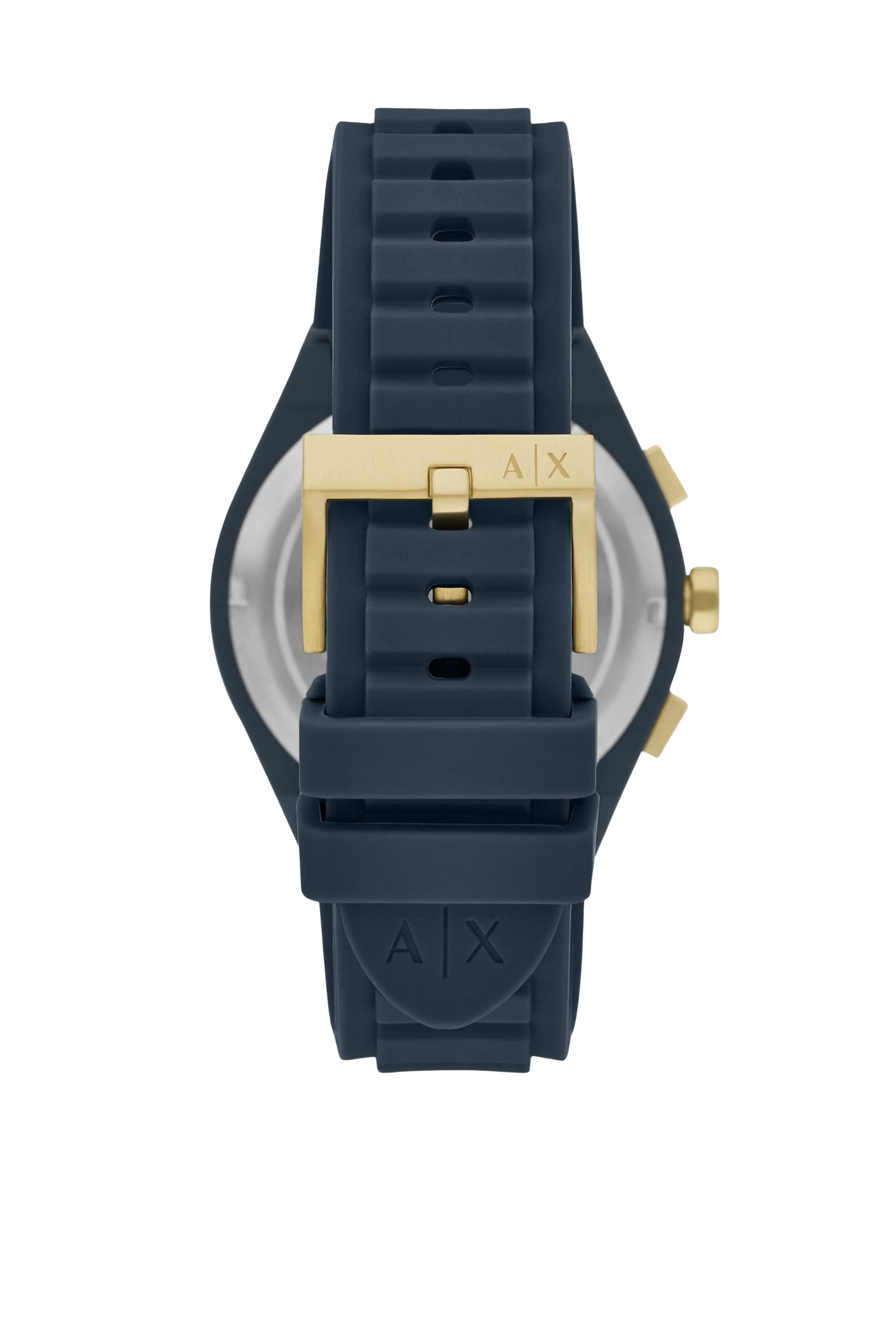 ساعة كرونوغراف زرقاء سيليكون