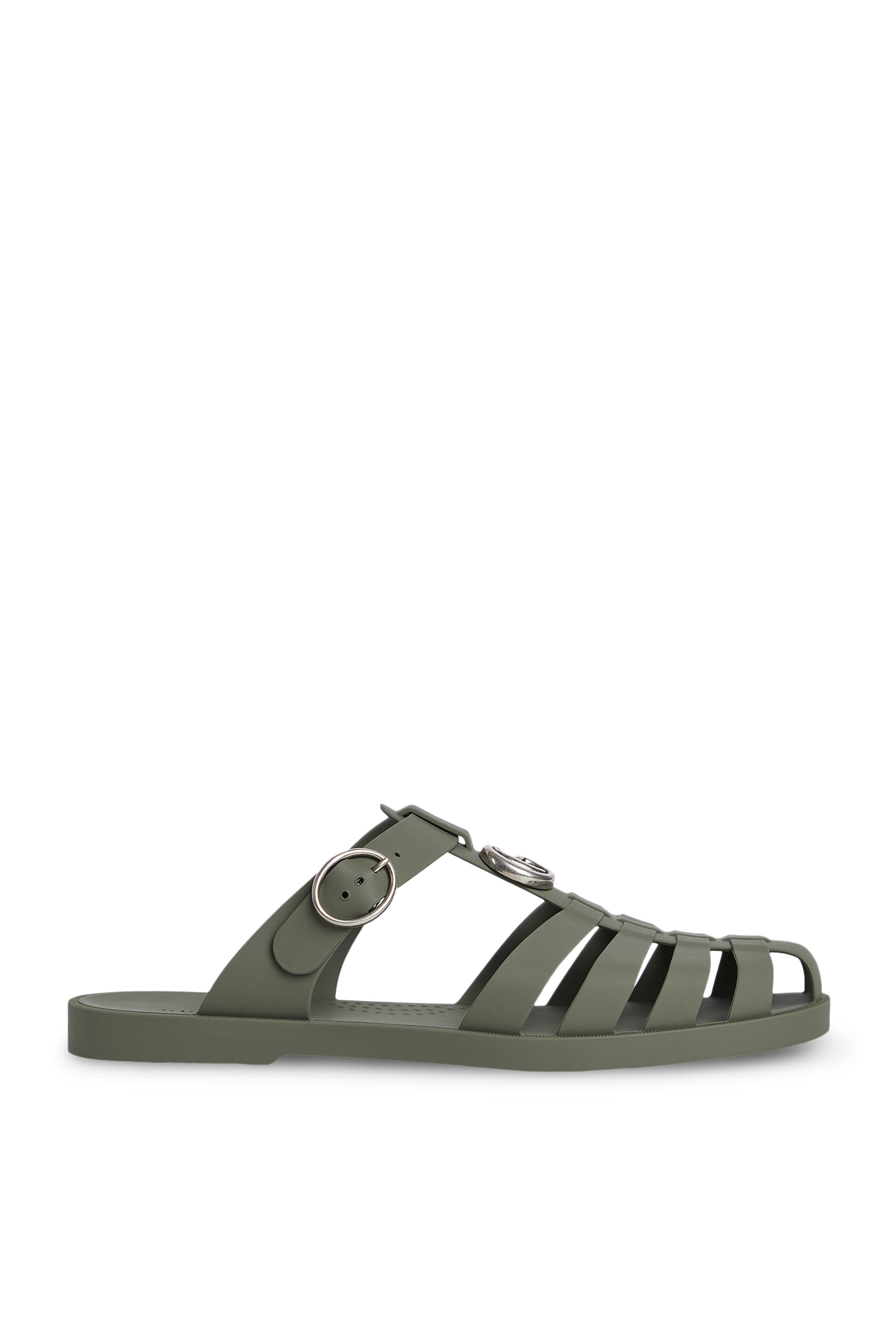 حذاء مفتوح بشعار حرفي الماركة