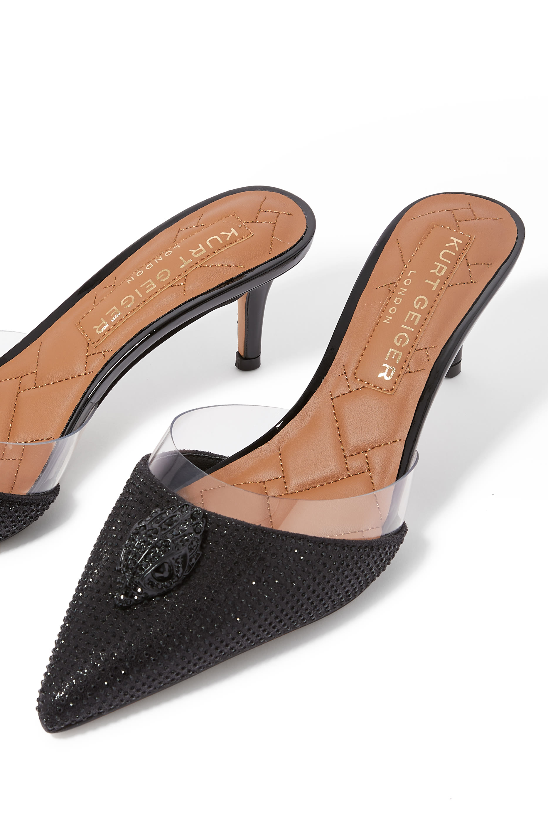 حذاء بلغرافيا فينيل 64 بكعب وسير خلفي