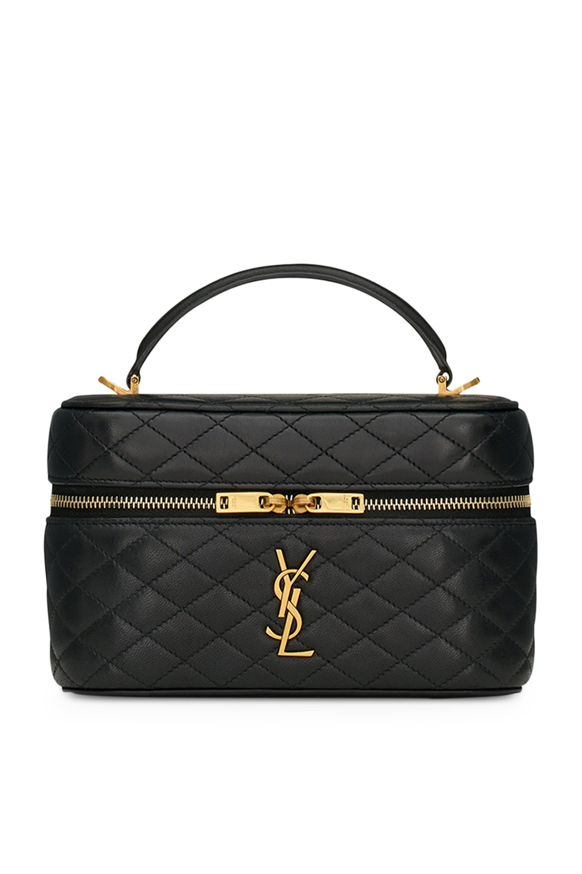 حقيبة مستحضرات تجميل غابي جلد حمل