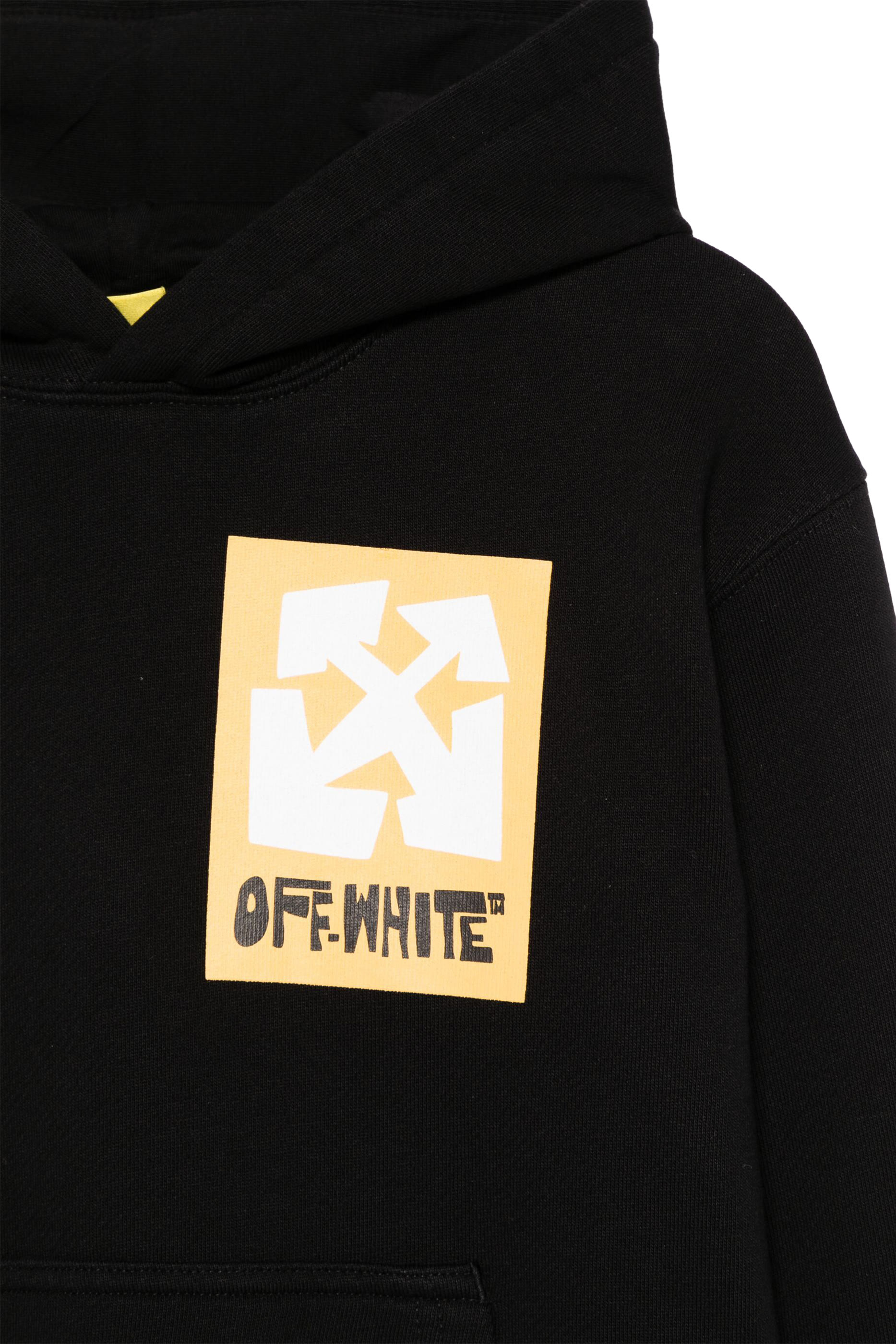 هودي بملصق كبير بشعار الماركة للأطفال